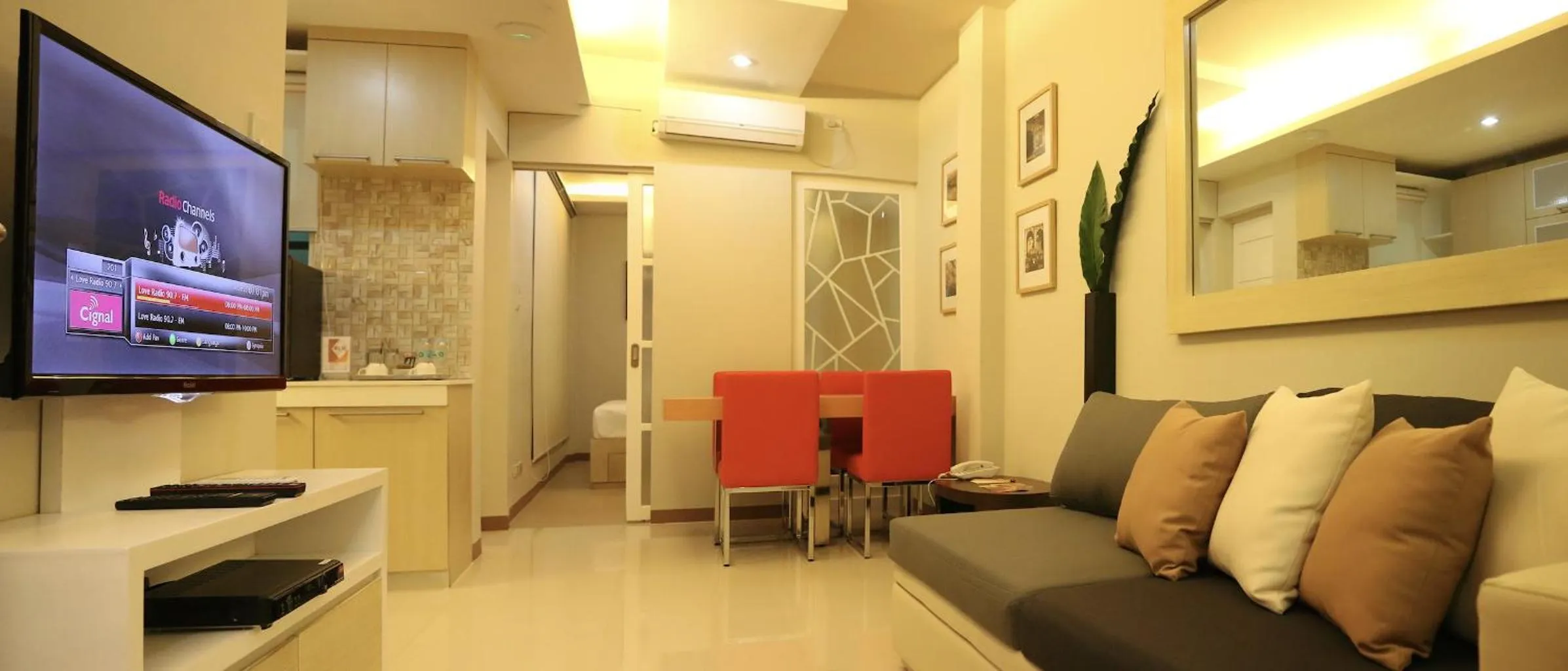 Living room in KLM Condotel