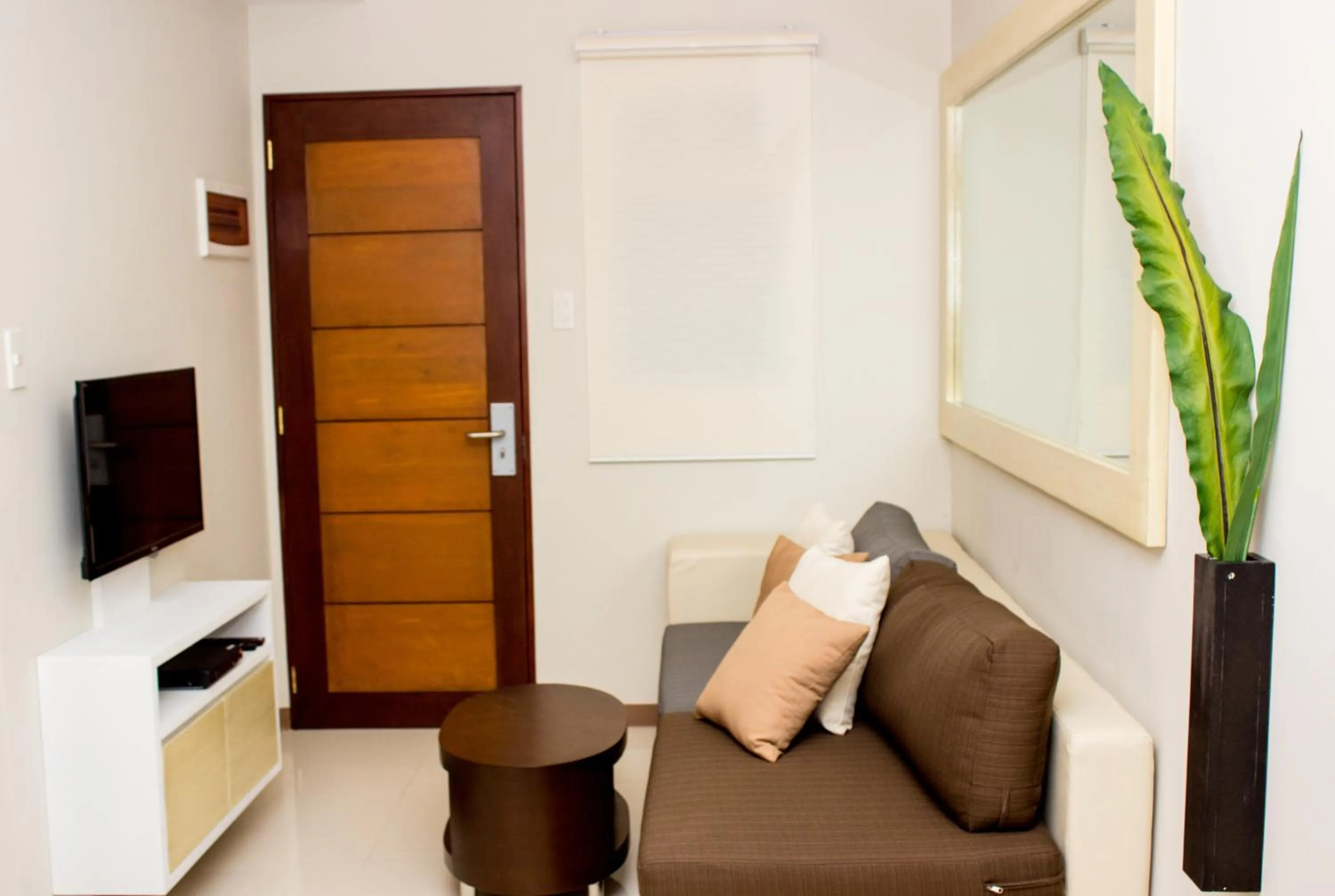 Seating area in KLM Condotel