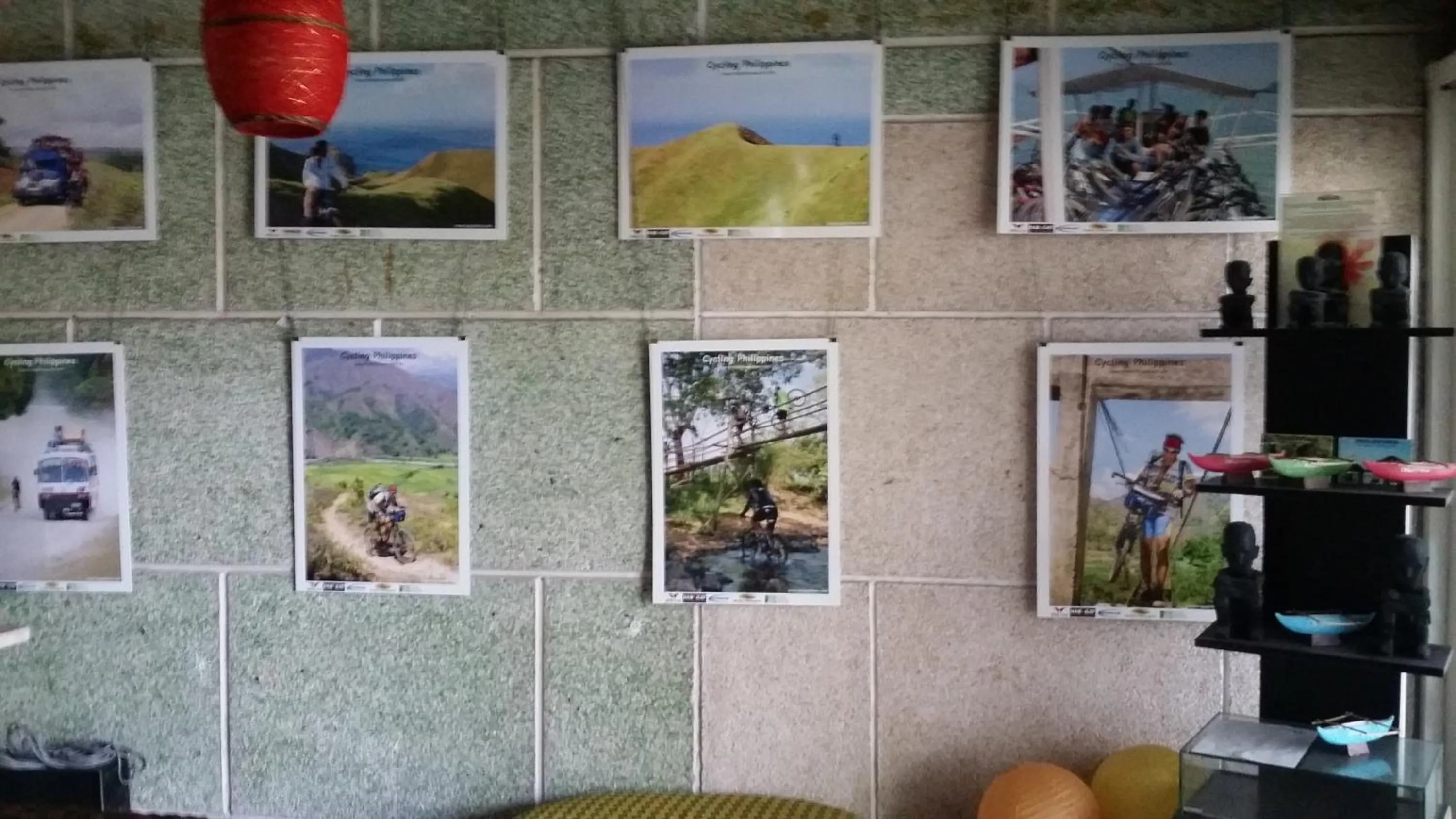 Decorative detail in Bugoy Bikers Hostel