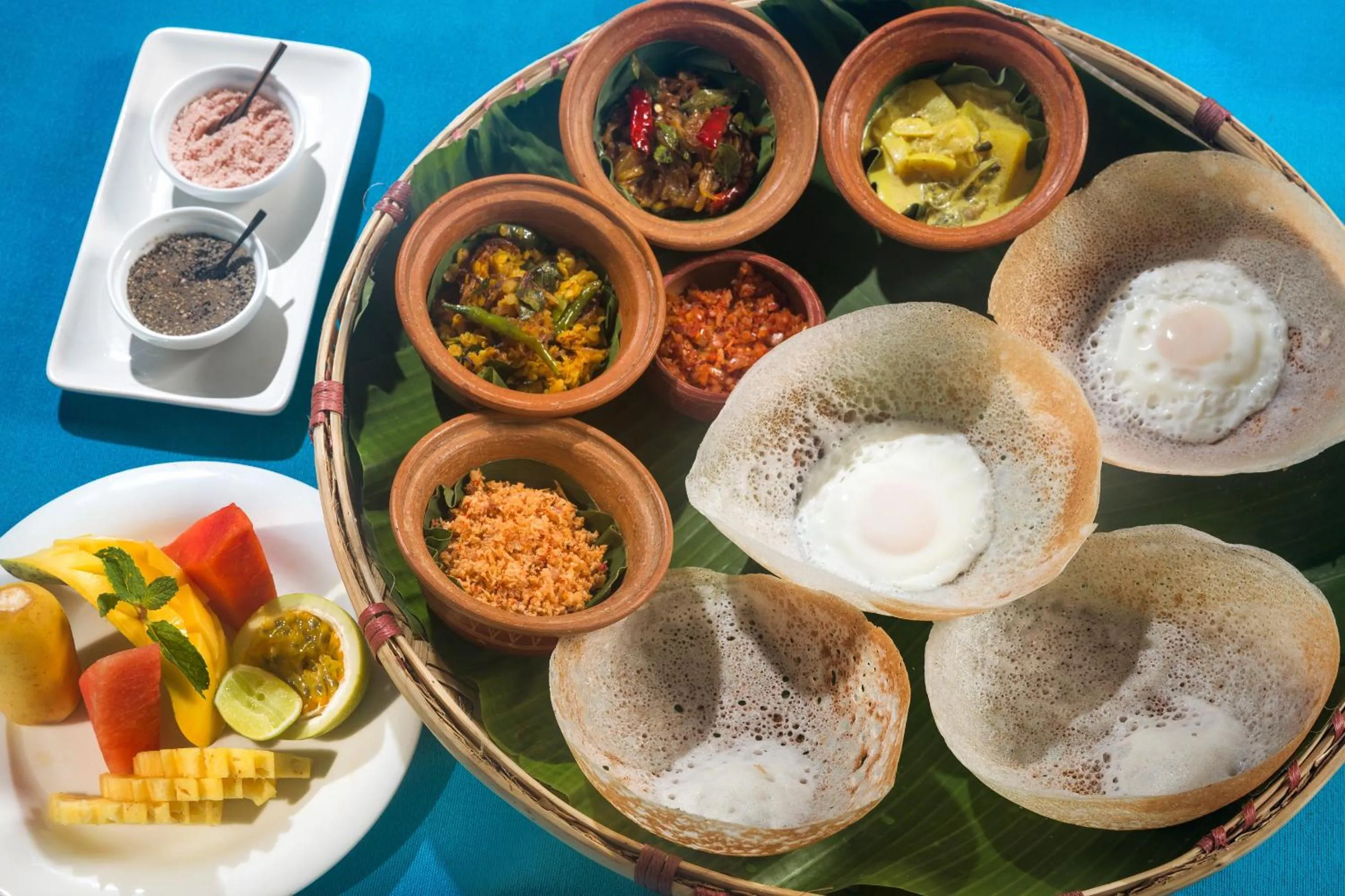 Restaurant/places to eat in Sri Sharavi Beach Villas & Spa - with 43 metre saltwater infinity pool