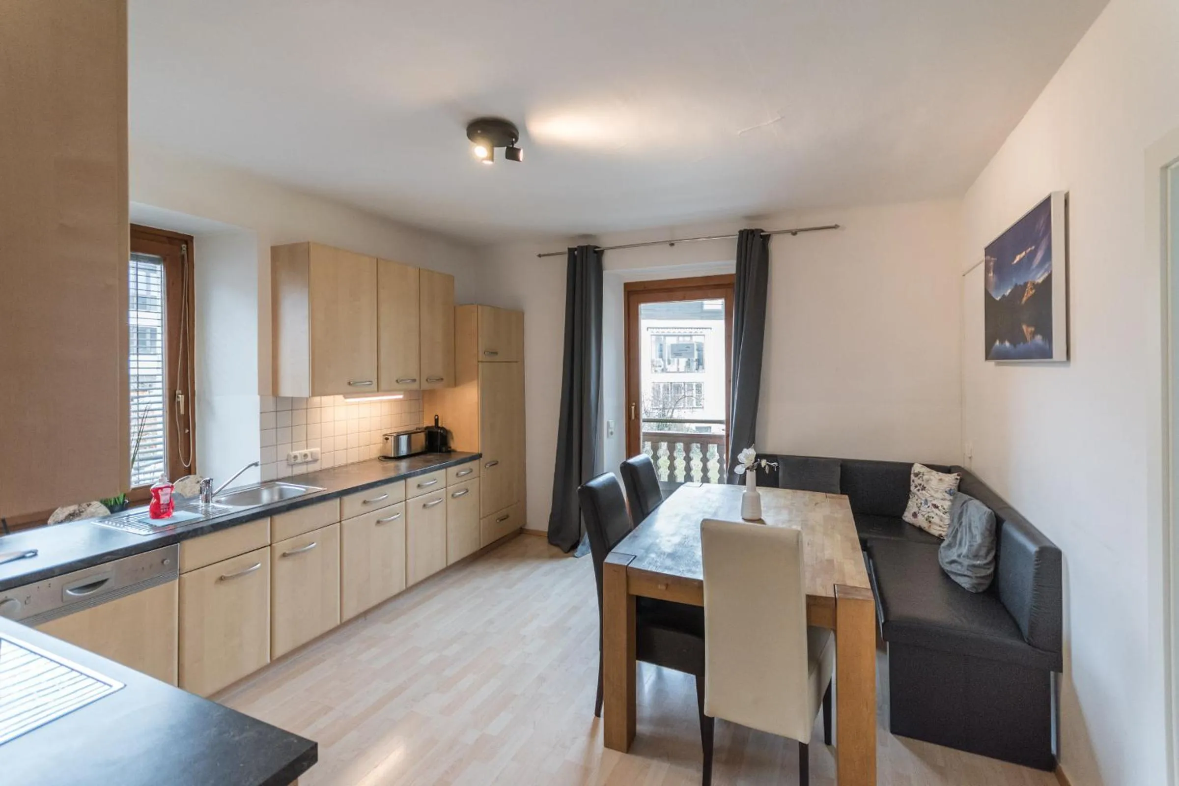 Kitchen or kitchenette in Ski-n-Lake City Apartments