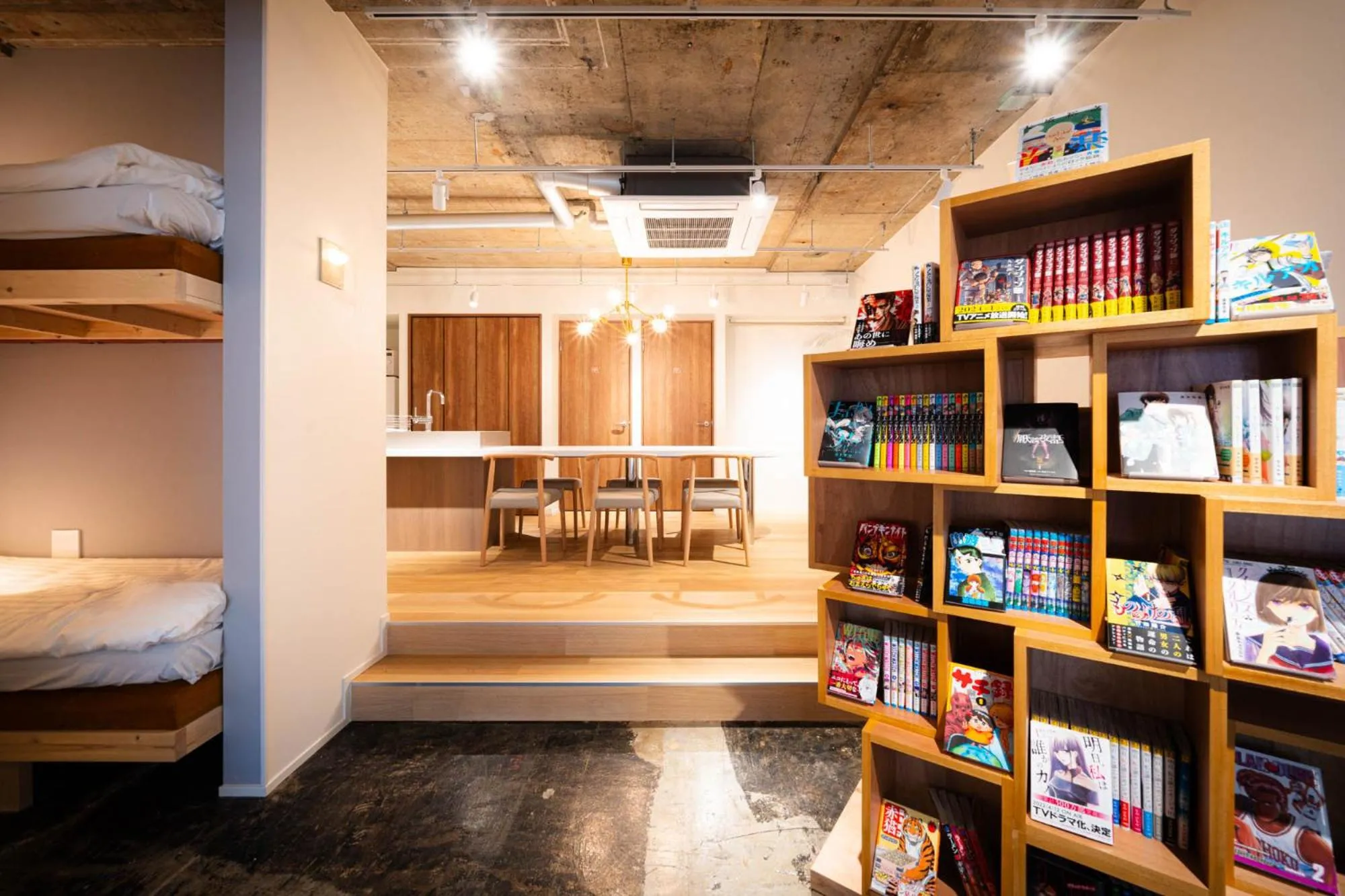 Living room in MANGA ART HOTEL, BAKUROCHO