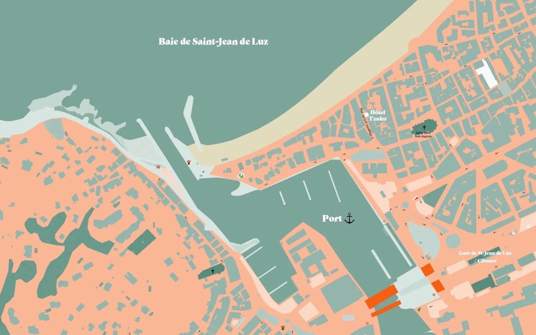 Floor plan in Boutique Hôtel Txoko