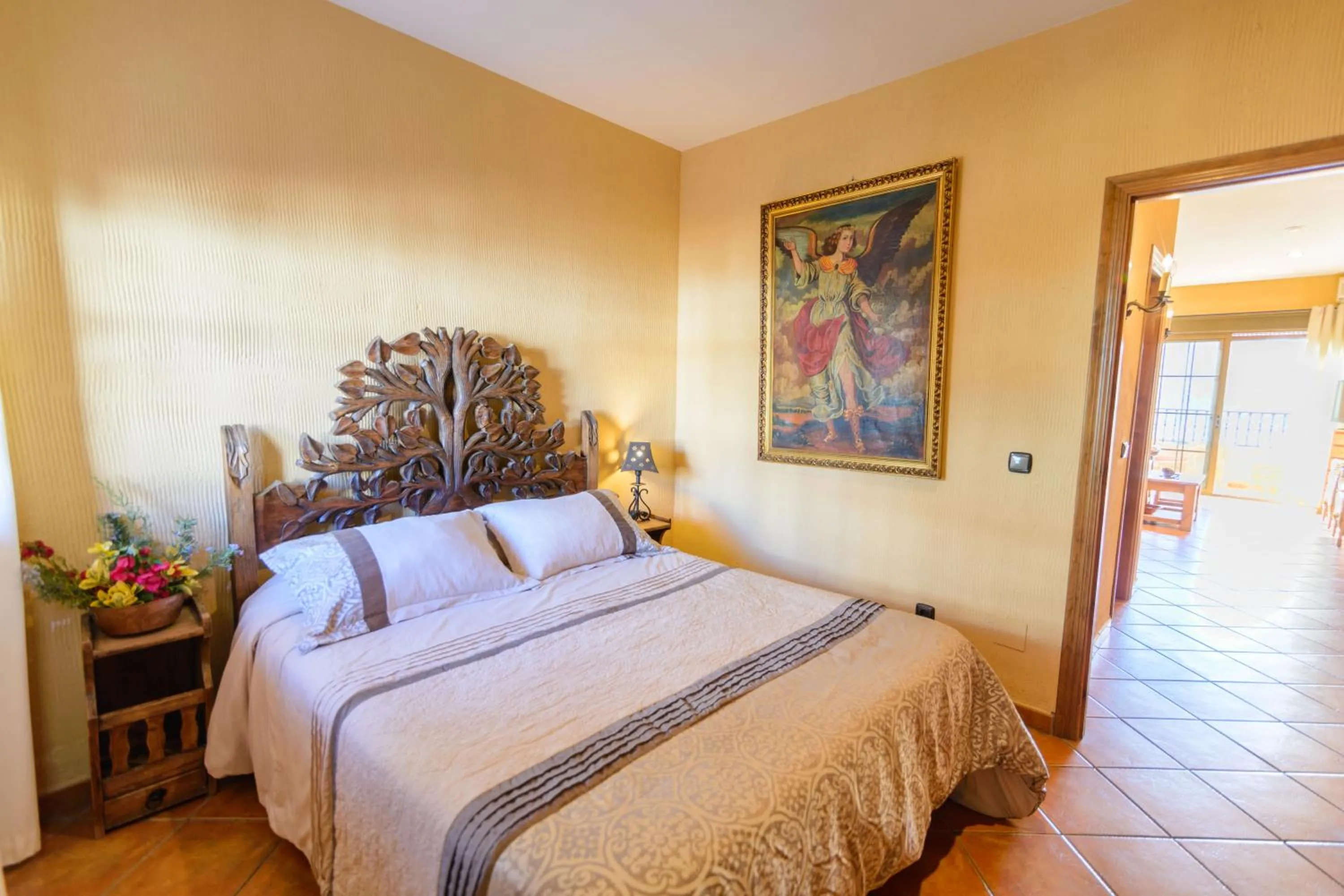 Bed in Hotel Rural Sierra Tejeda