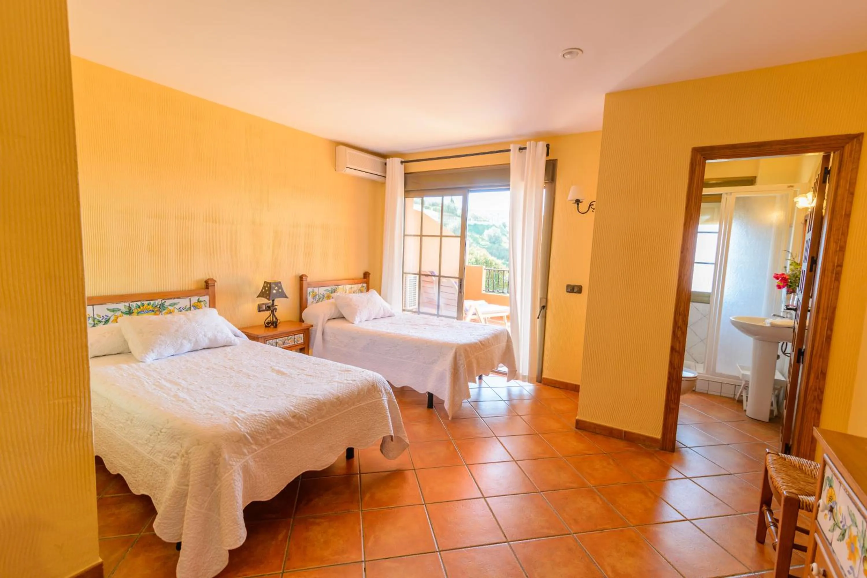 Bed in Hotel Rural Sierra Tejeda