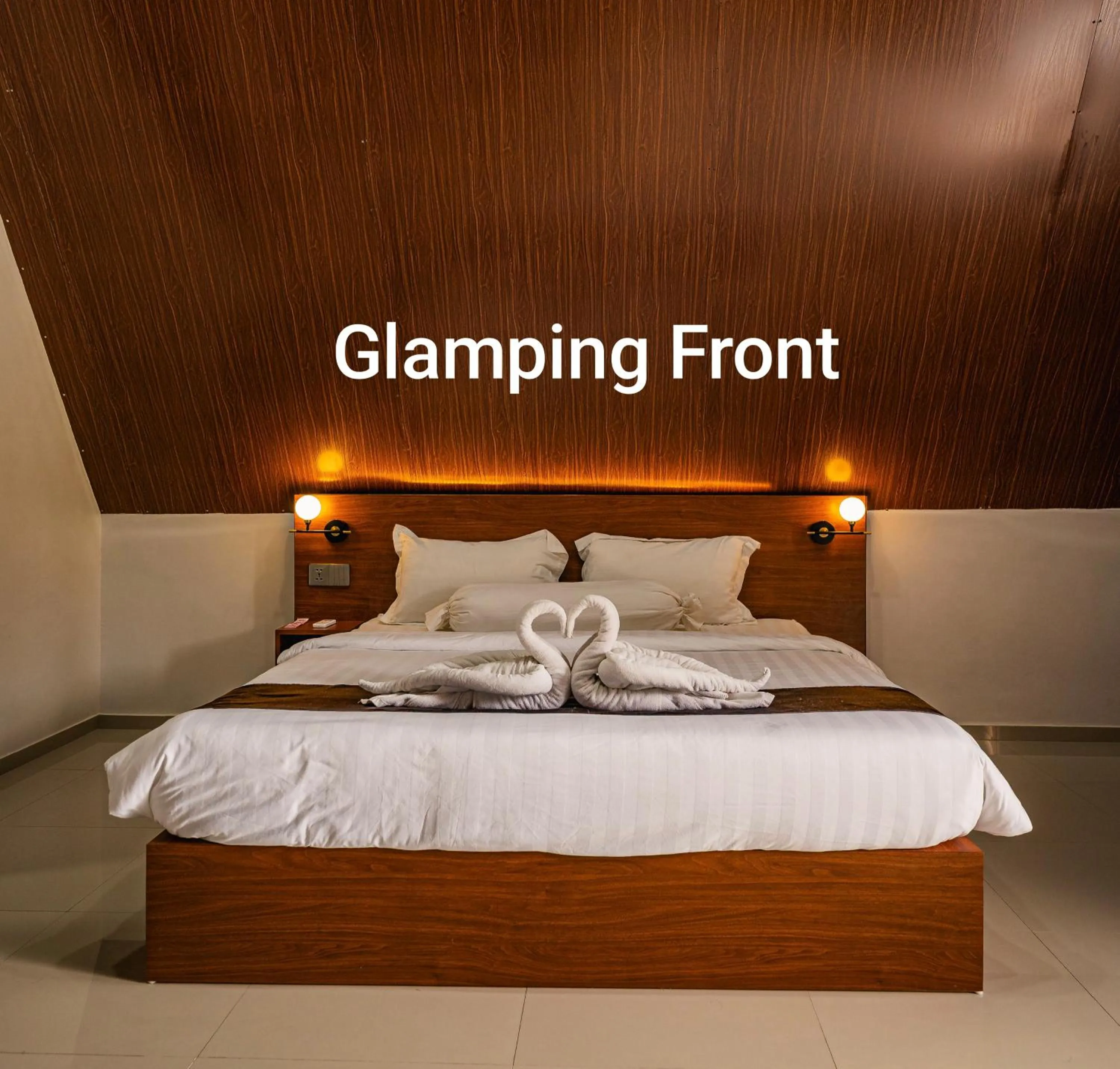 Bed in Kawaland glamping resort
