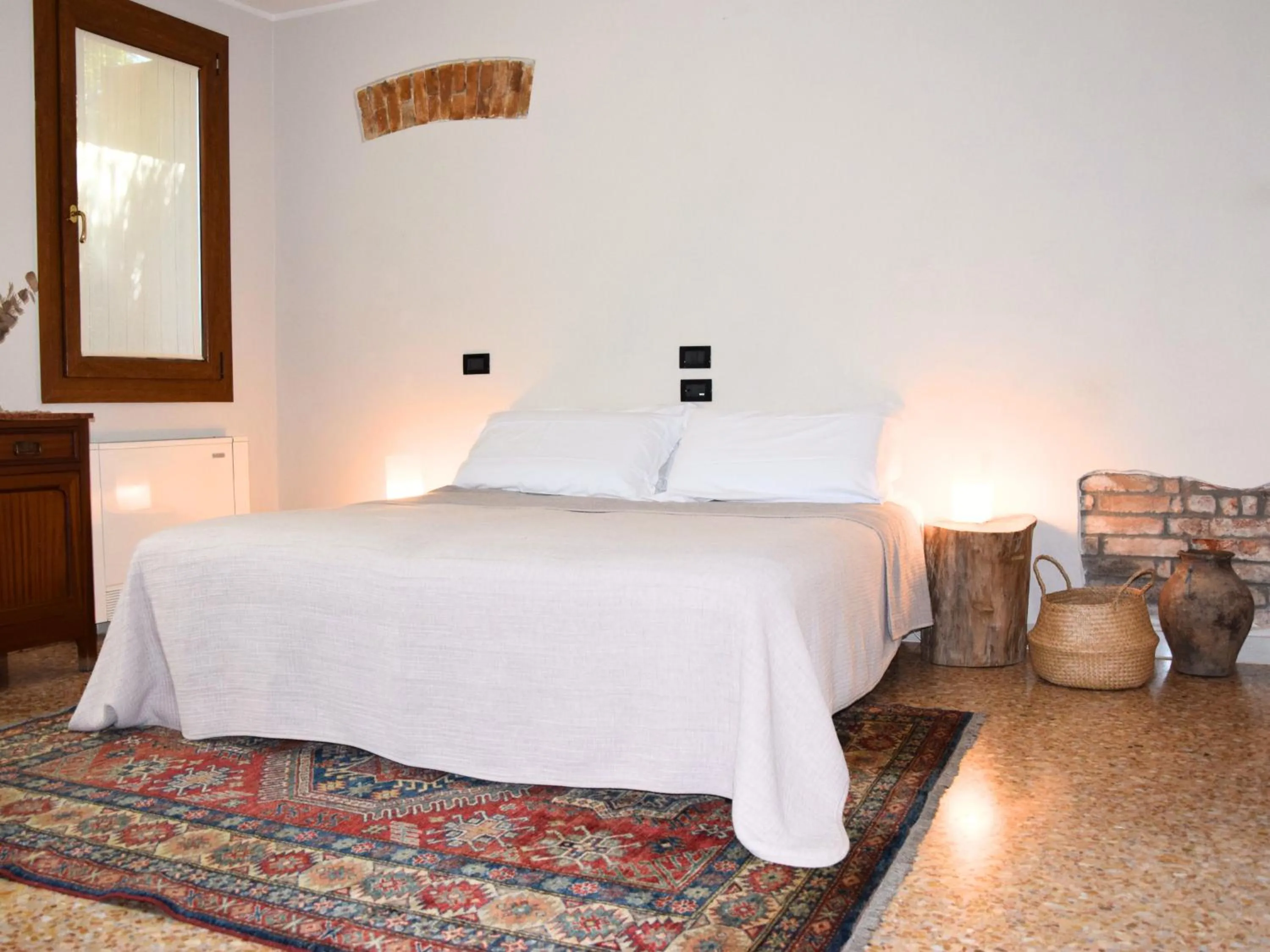 Bed in Colombara Farmhouse