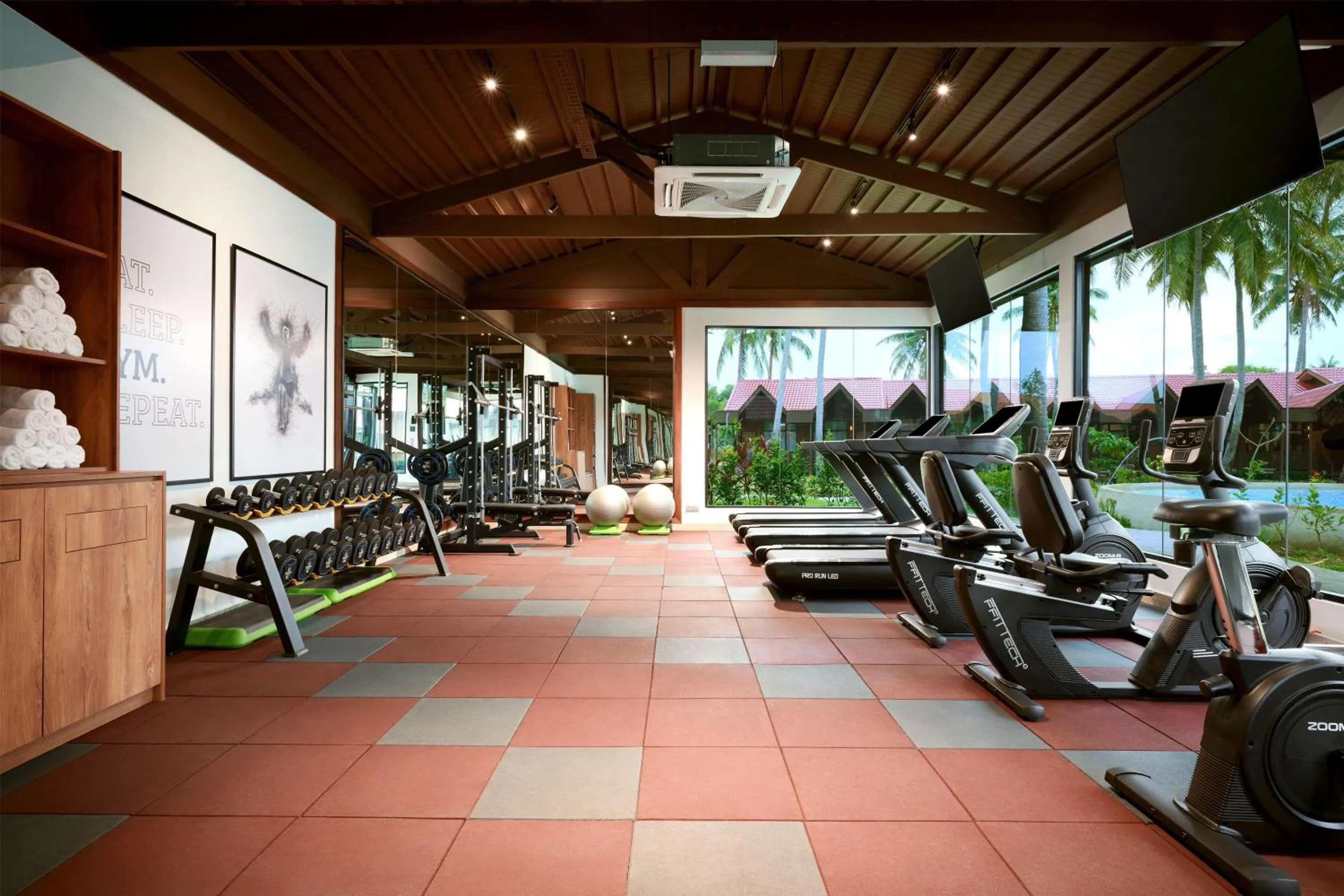 Fitness centre/facilities in Hilton Garden Inn Kota Kinabalu Tuaran