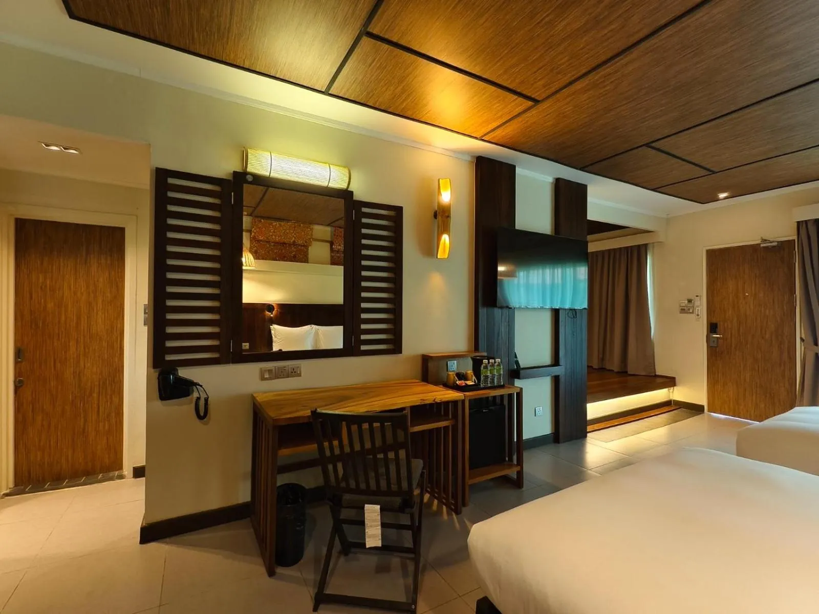 Bed in Borneo Beach & Mangrove Resort