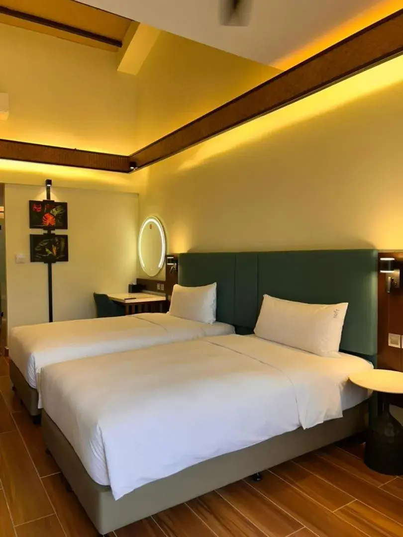 Bedroom, Bed in Borneo Beach & Mangrove Resort Bedroom, Bed in Borneo Beach & Mangrove Resort