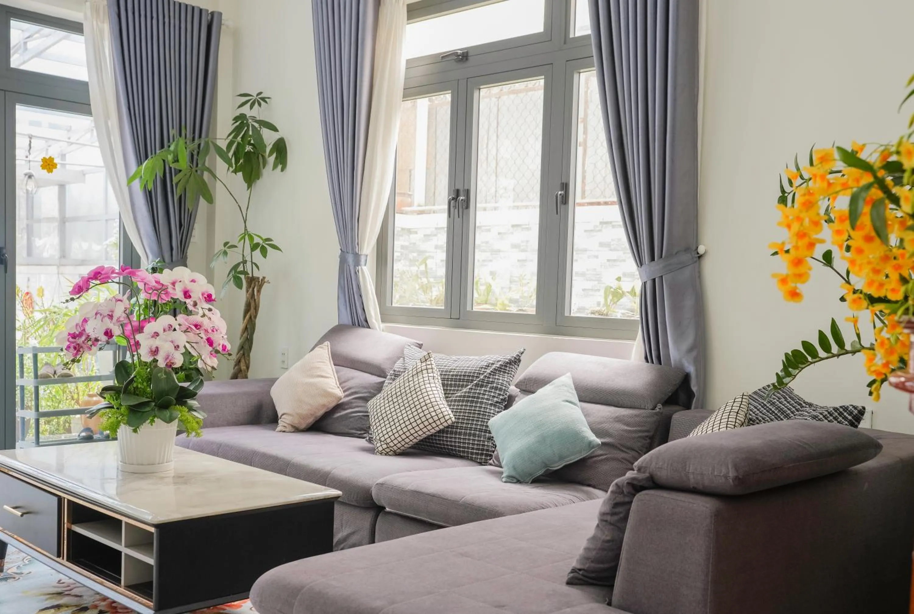 Living room in Nhý Villa Đà Lạt Review