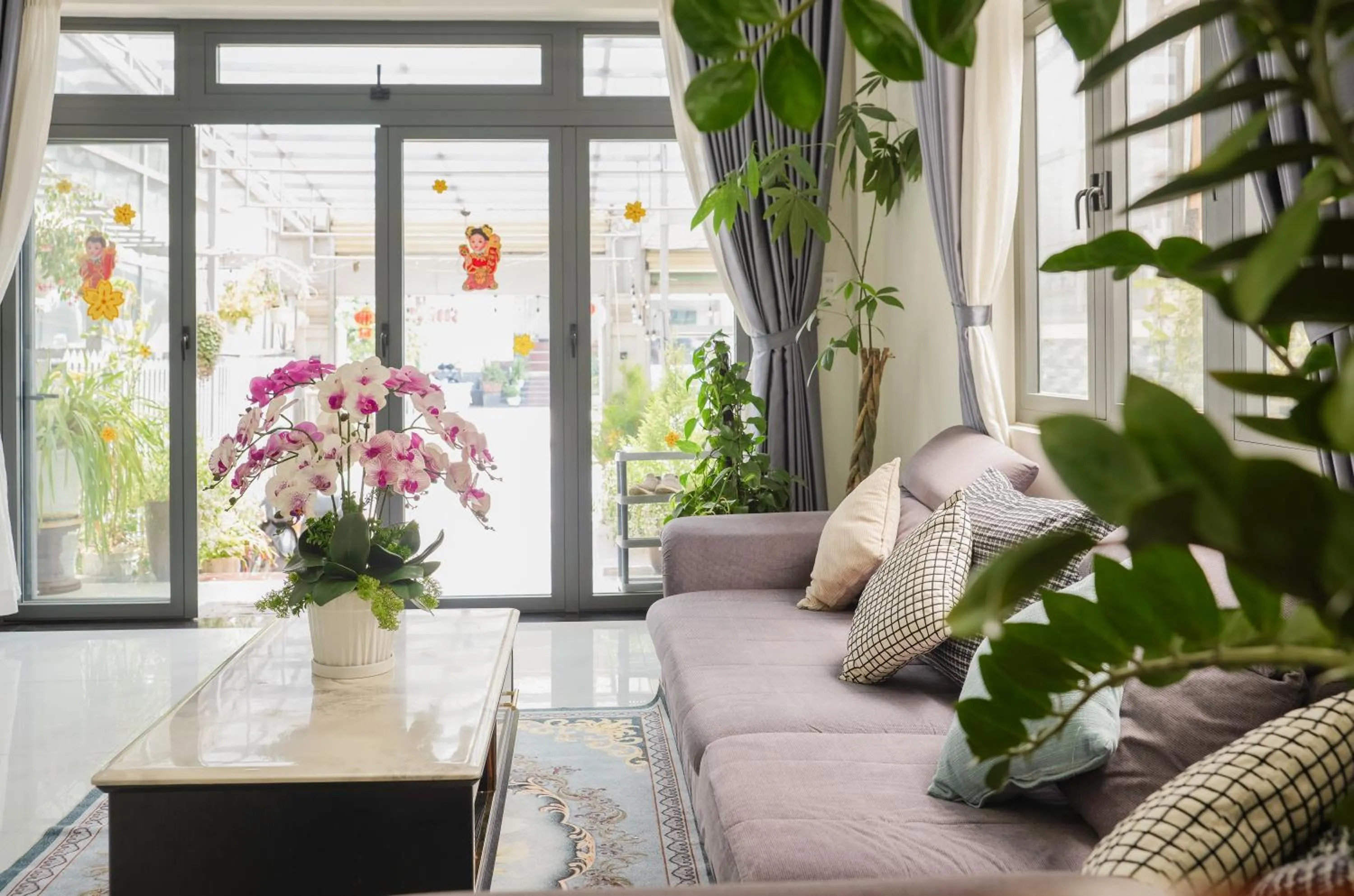 Living room in Nhý Villa Đà Lạt Review