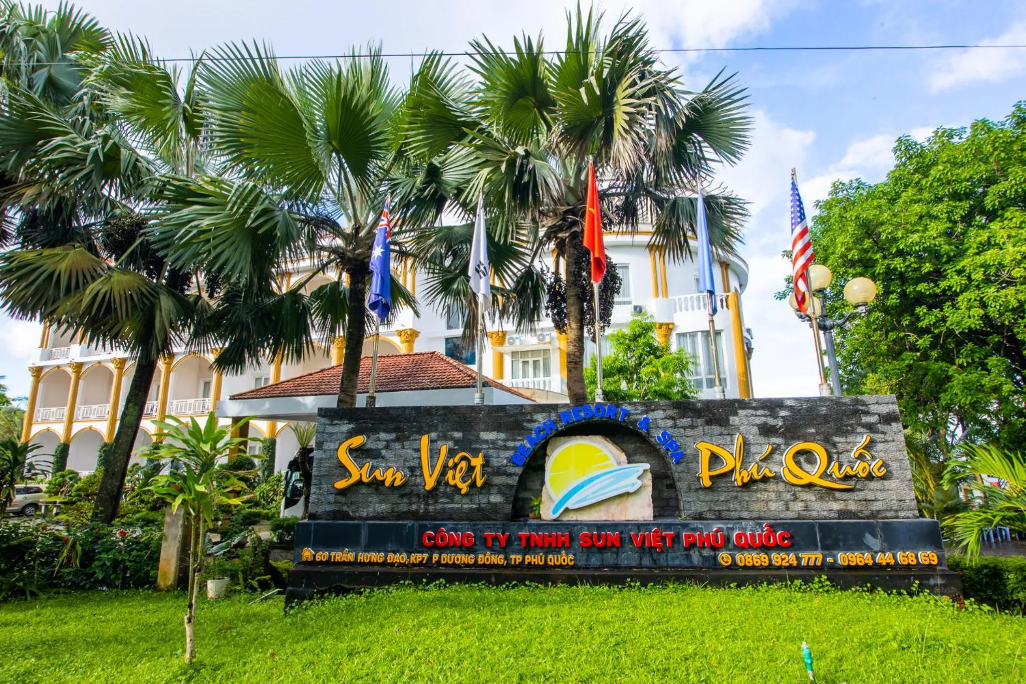 Facade/entrance in Sun Viet Resort Phu Quoc
