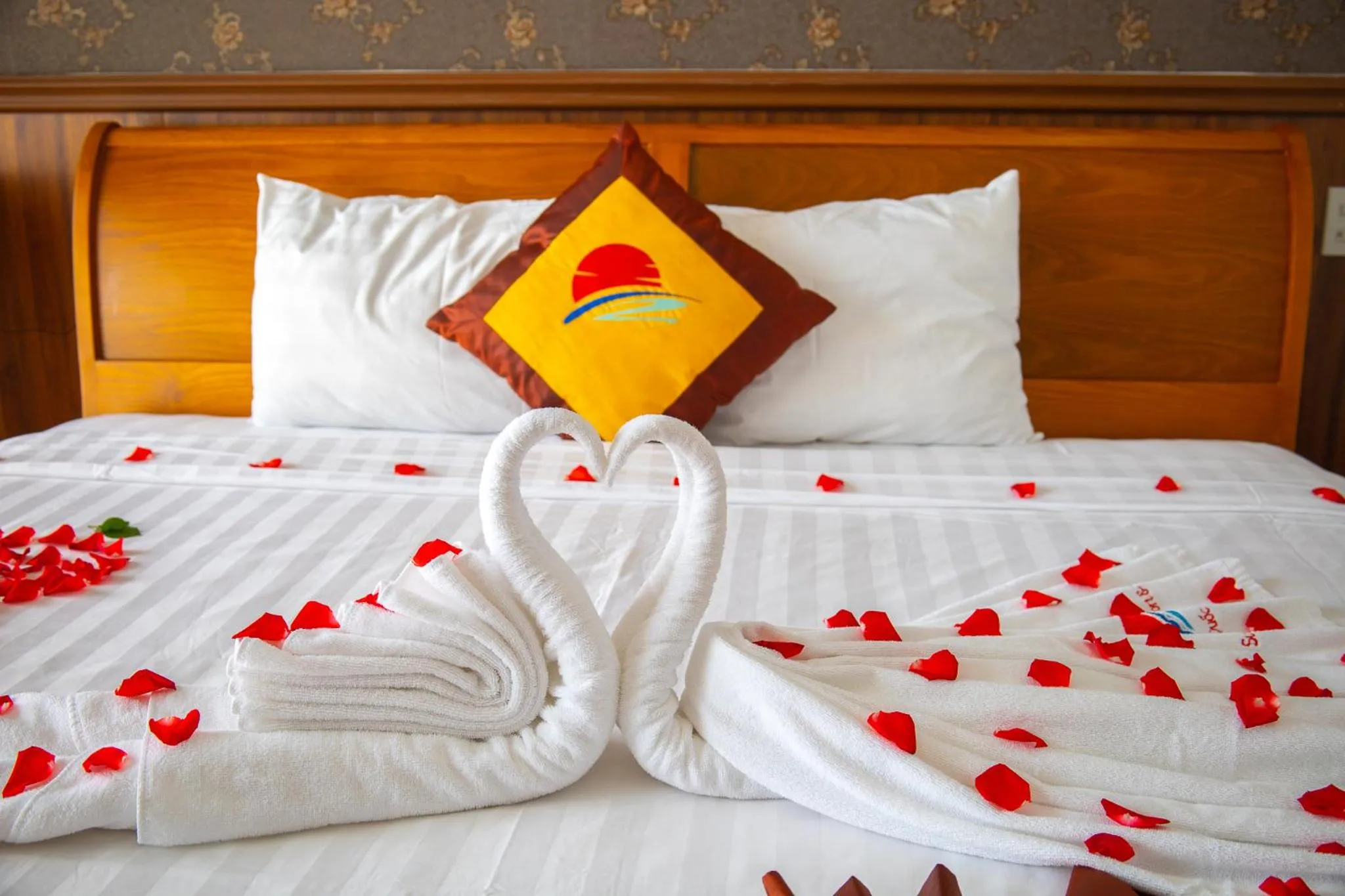 Decorative detail, Bed in Sun Viet Resort Phu Quoc