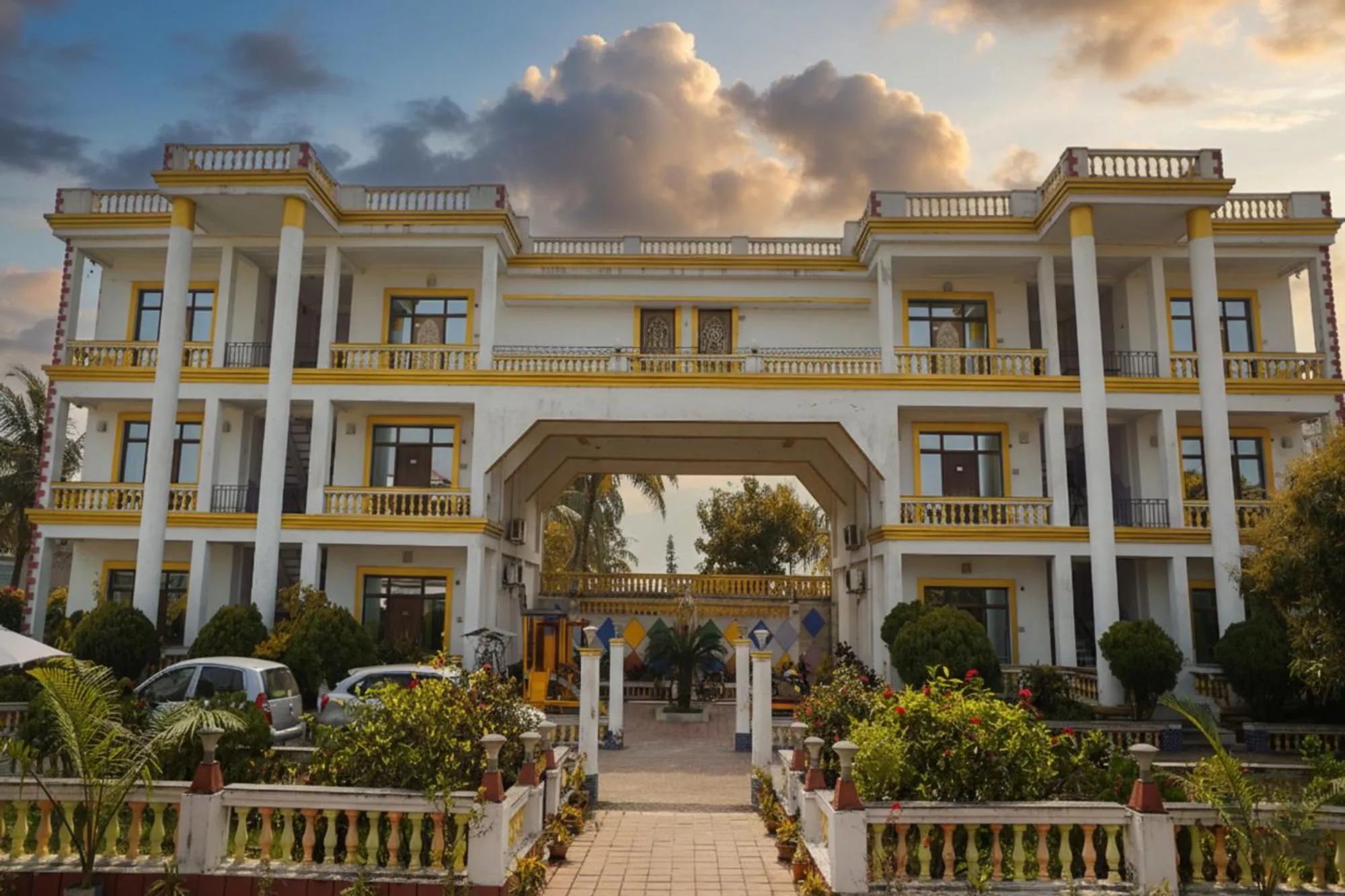 Property building in FabHotel Prime Indeedcare Resort - 500m from Bakkhali Sea Beach