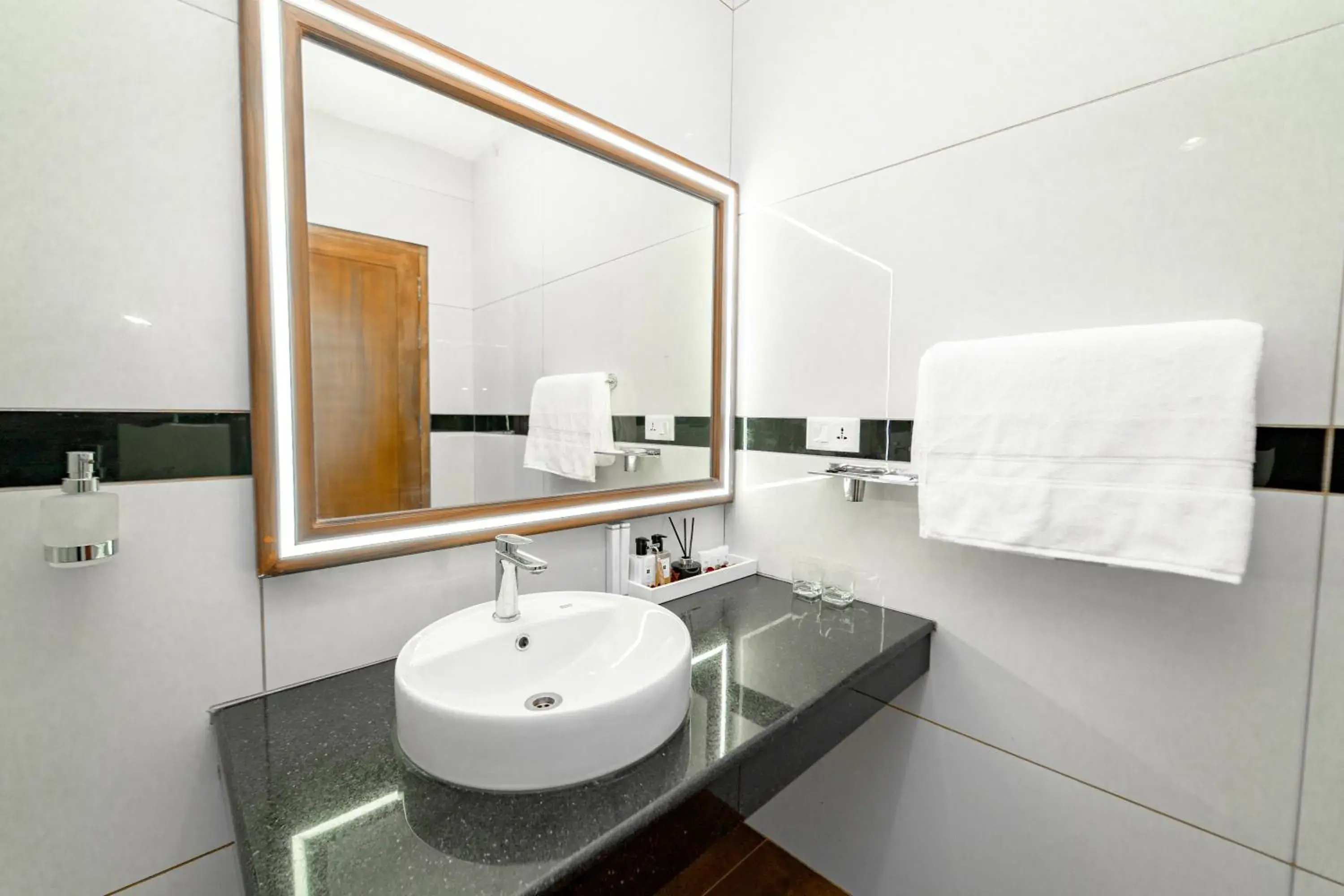 Bathroom in Skylar Seaview Beach Resort & Ayurveda Varkala Bathroom in Skylar Seaview Beach Resort & Ayurveda Varkala