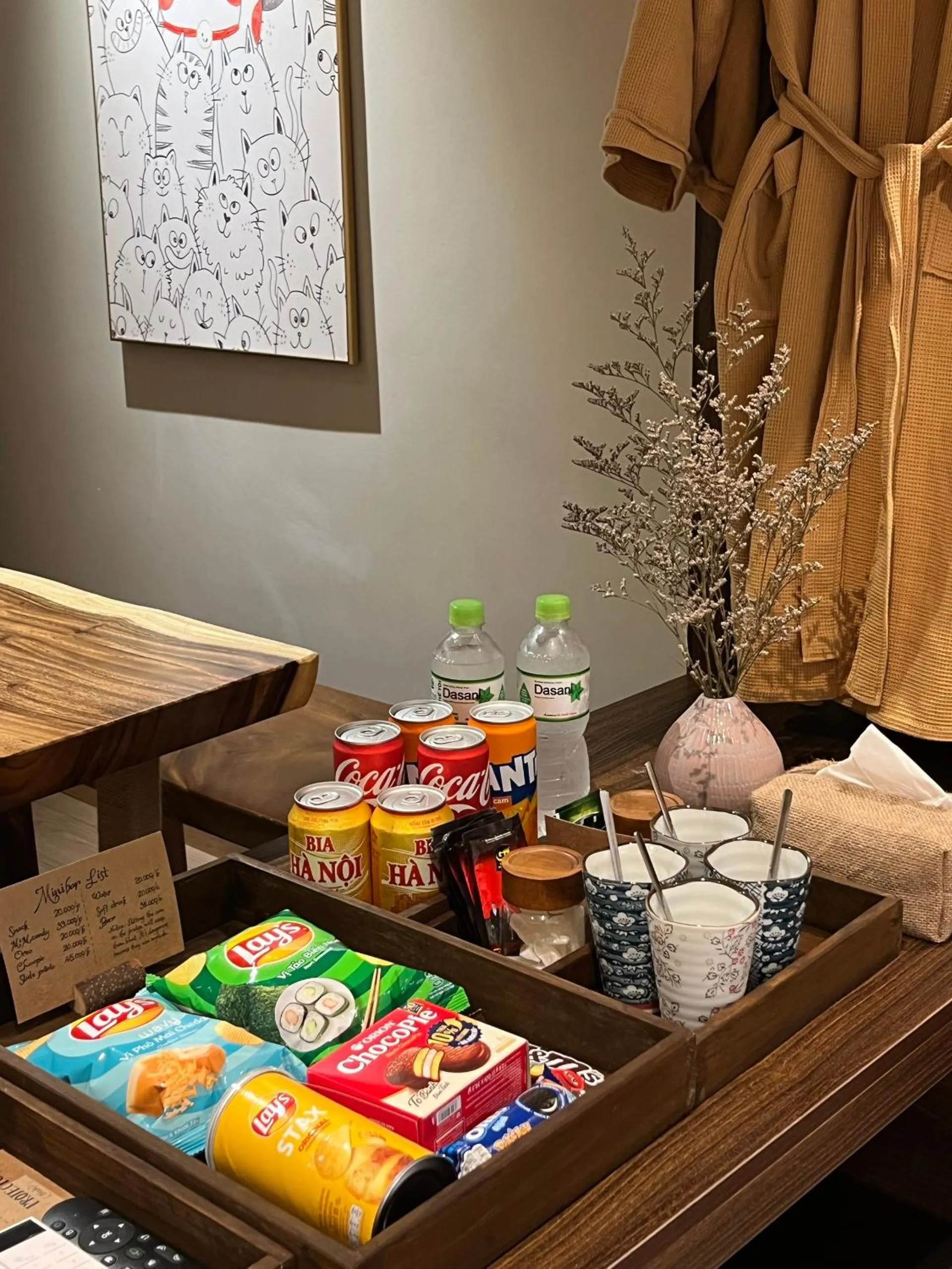 minibar in Brilliant Nature Suites & Spa