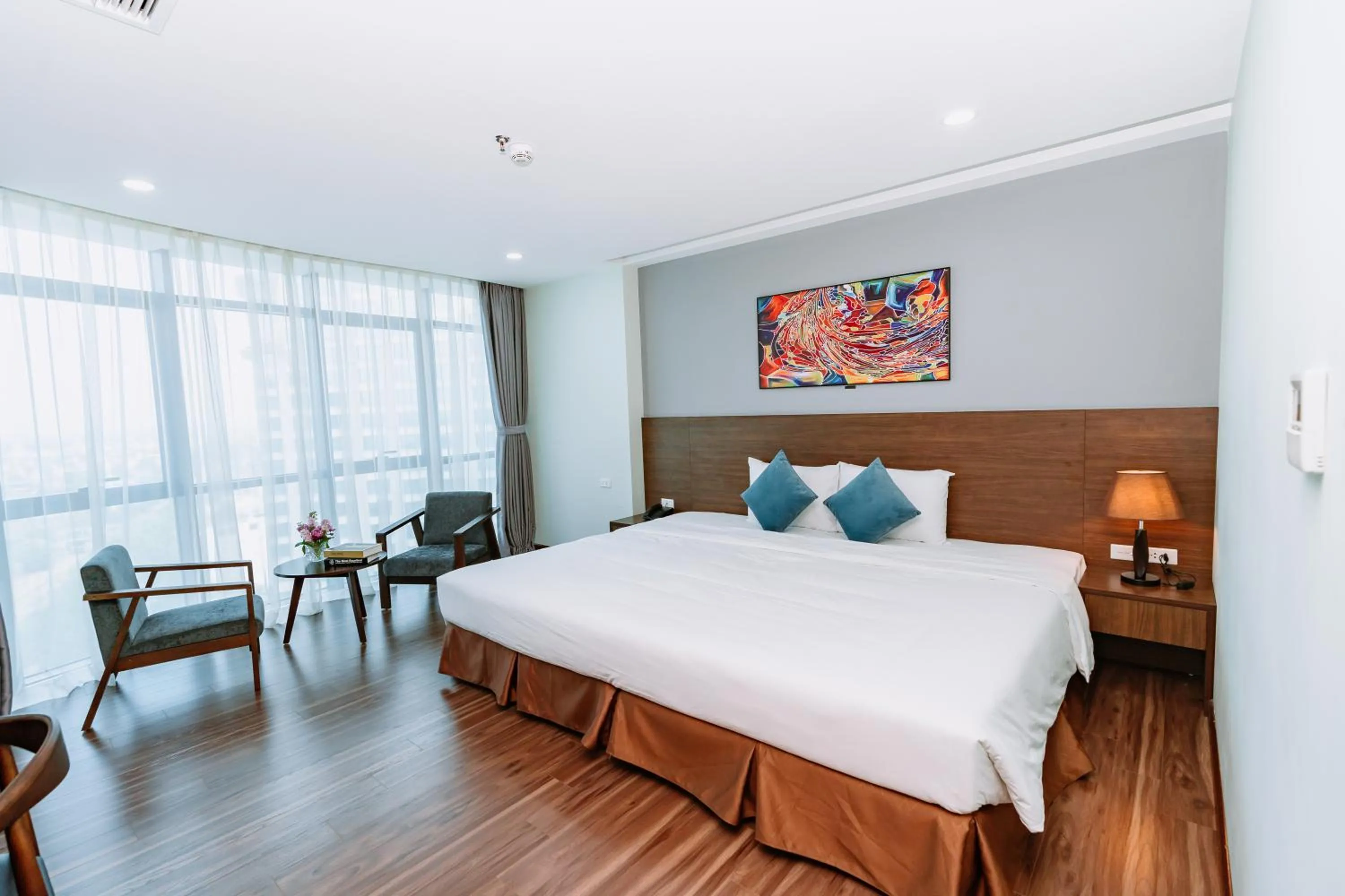 Bed in Legend Westlake Hotel