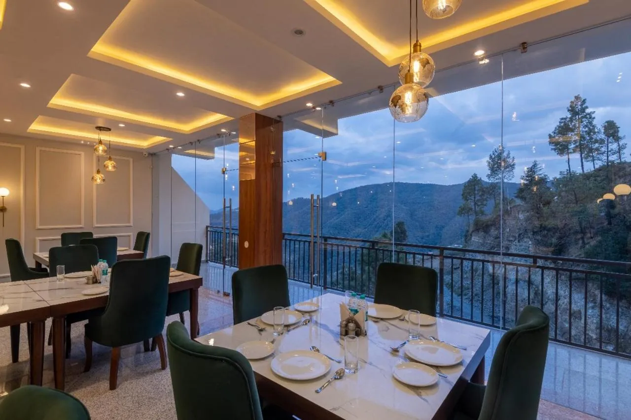 Dining area in The Chail Resort, Chail