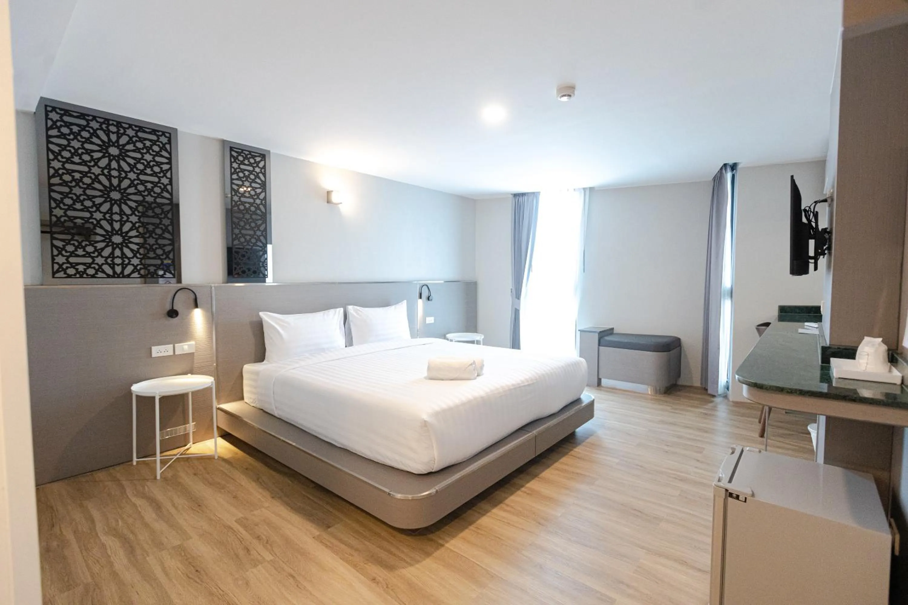 Bed in วัน บัดเจท ตาก แม่สอด One Budget Hotel Tak Maesot