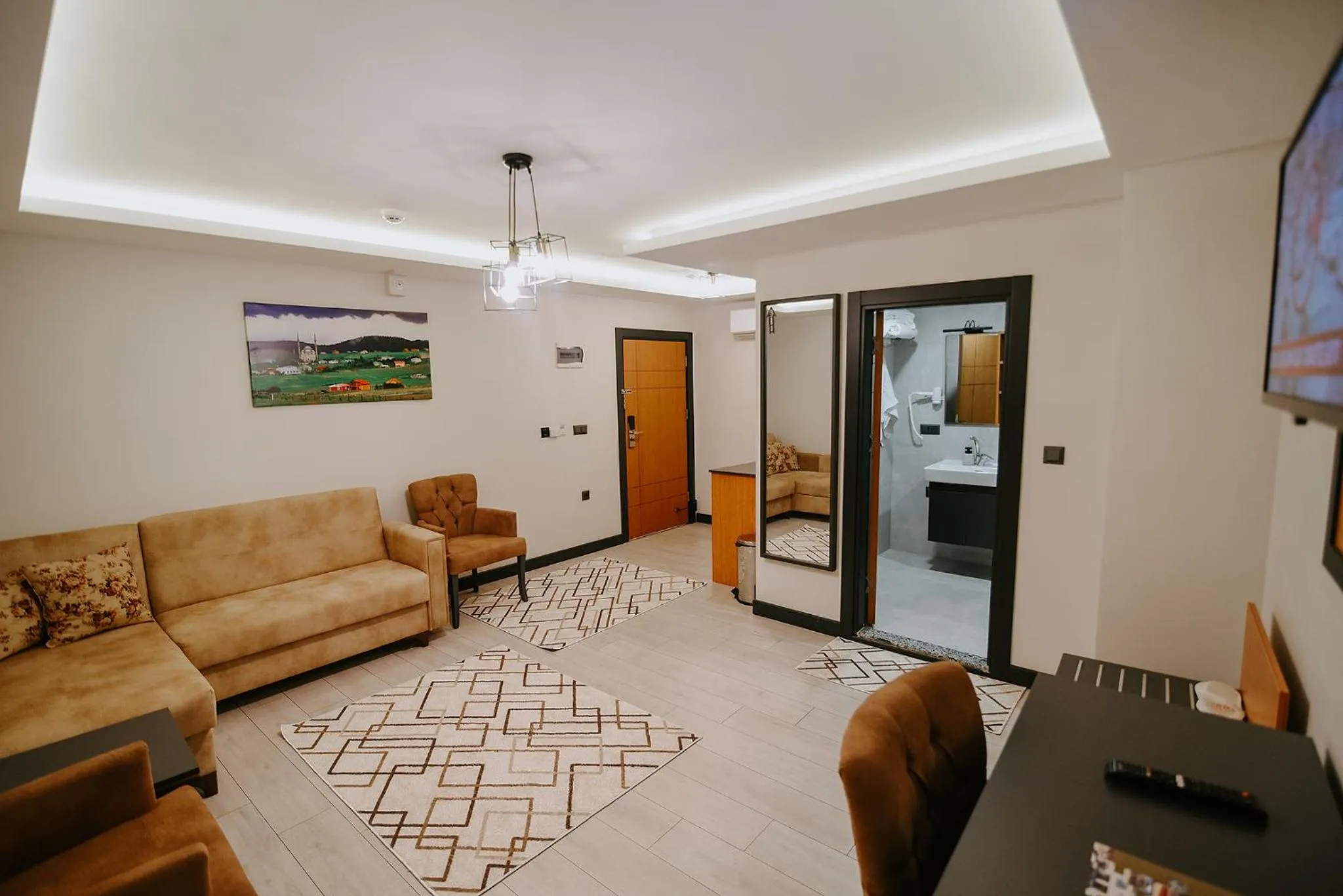 Seating area in Aktaş Lights Hotel