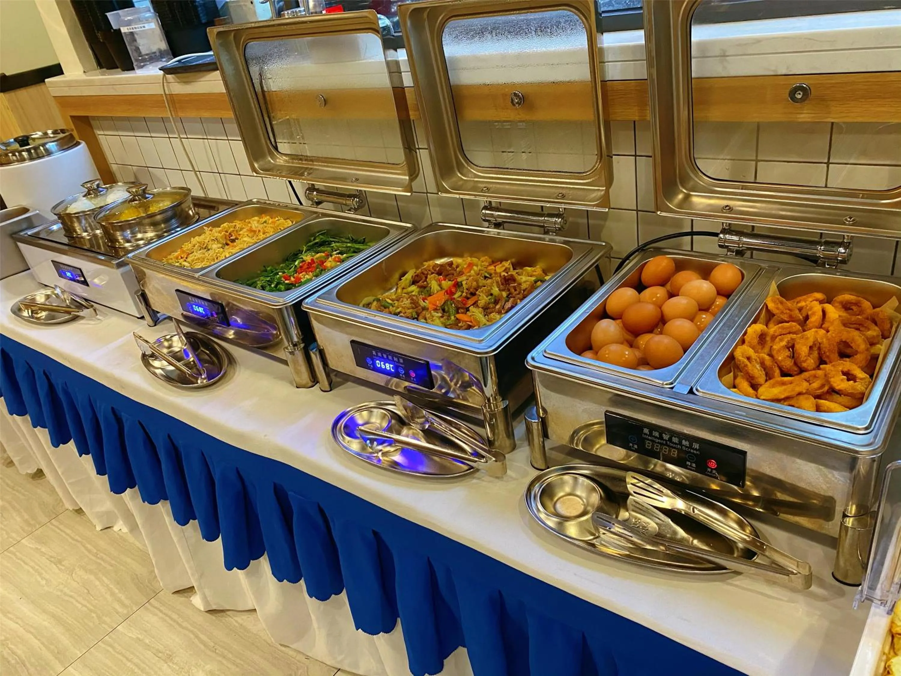 Buffet breakfast in Serveyou International Apartment - Free Airport Pickup Service & Free Canton Fair Shuttle Bus