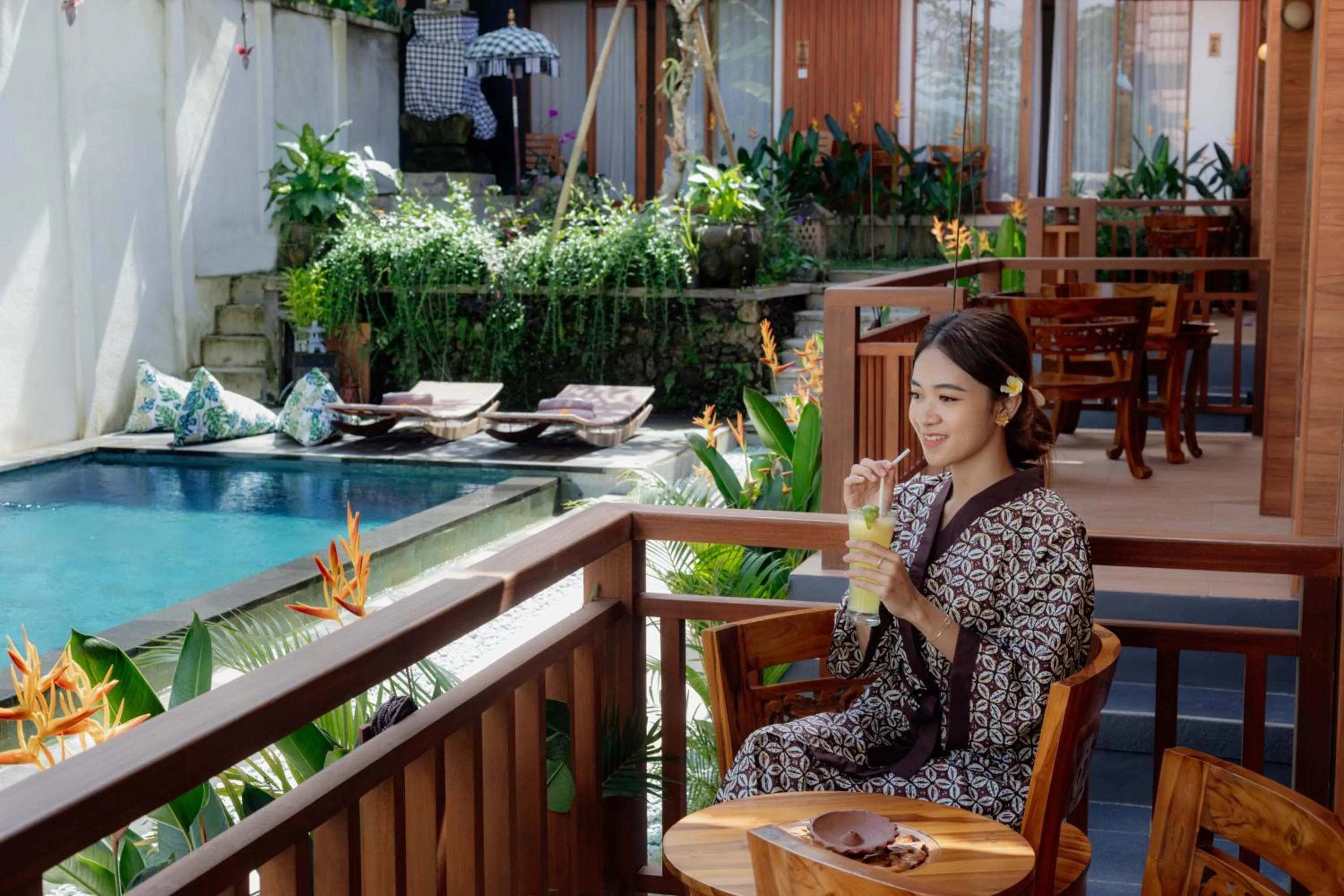 Swimming pool in Uma Nandhi Villa Ubud