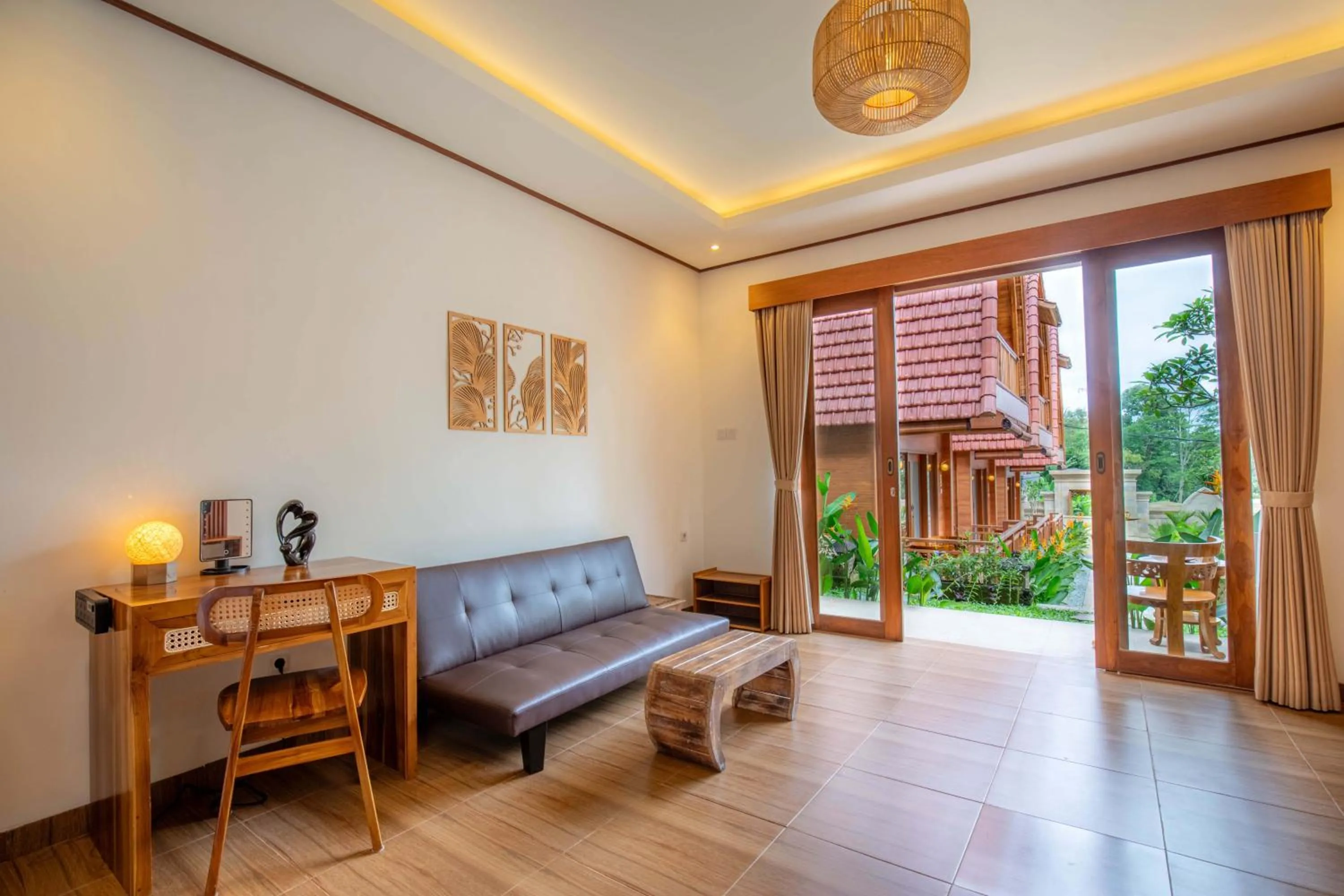 Seating area in Uma Nandhi Villa Ubud