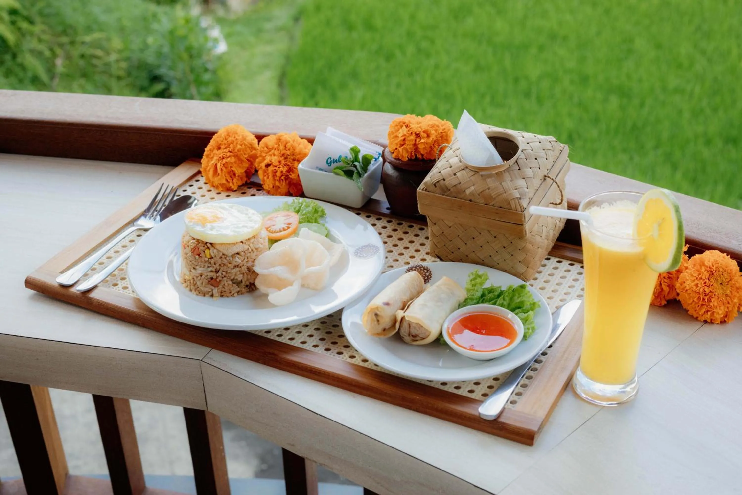 Food and drinks in Uma Nandhi Villa Ubud