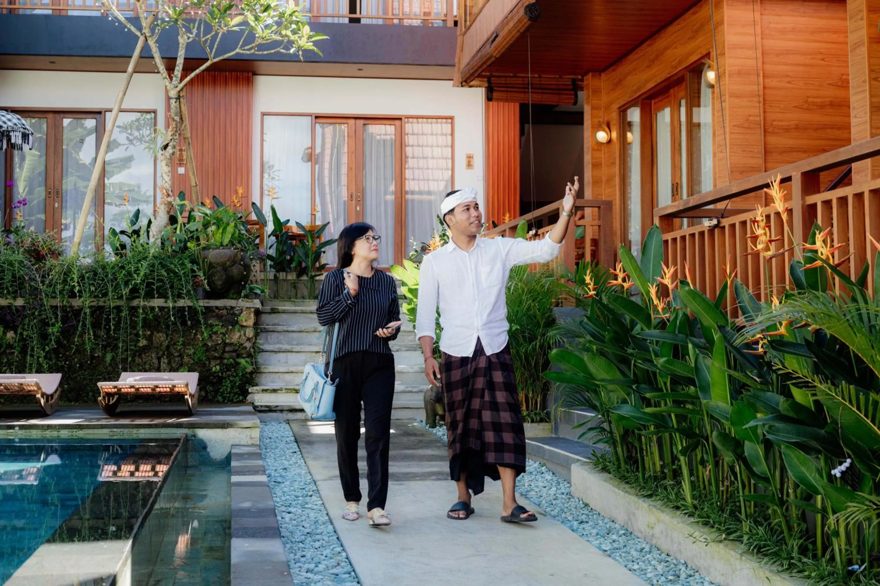 Guests in Uma Nandhi Villa Ubud