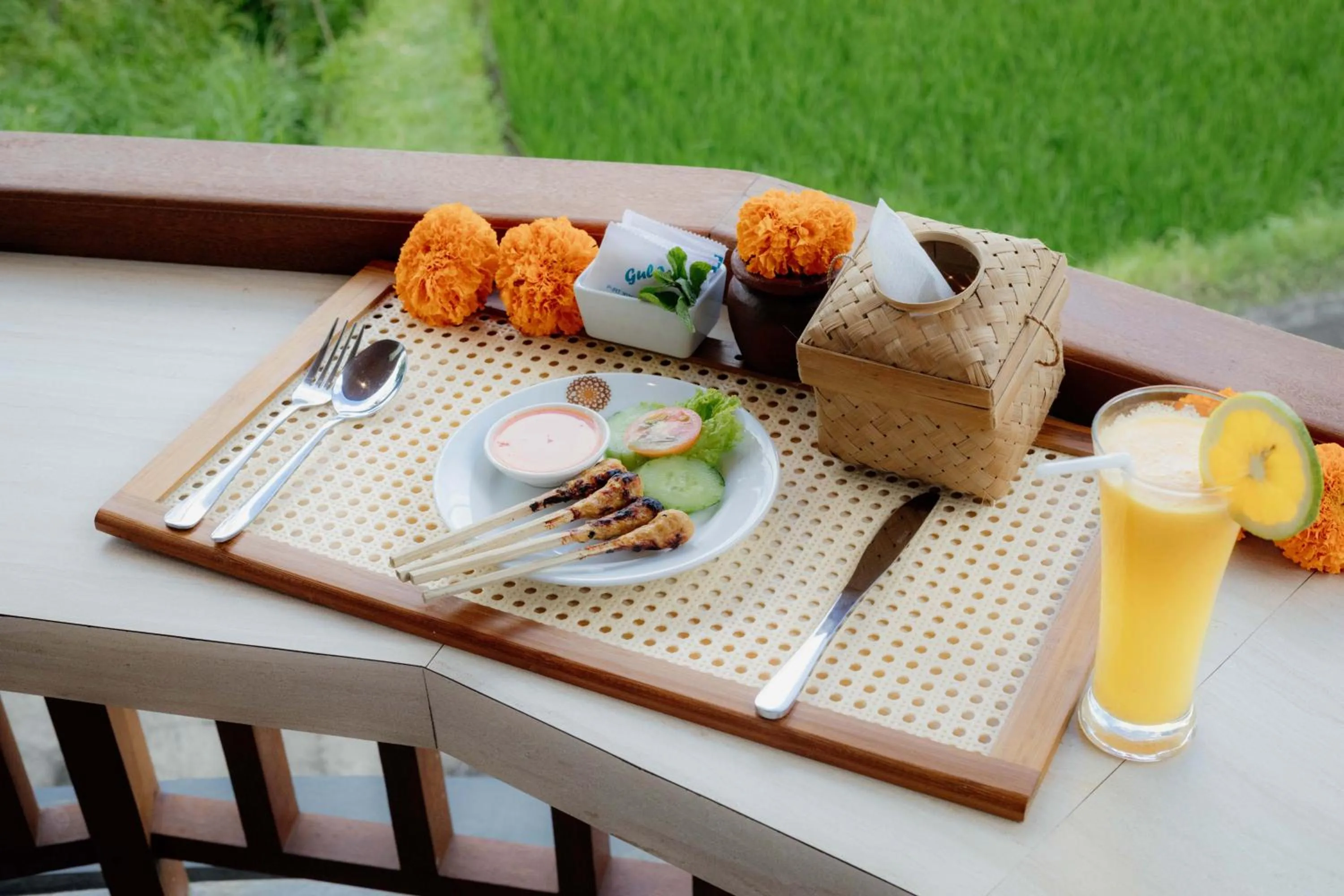 Food and drinks in Uma Nandhi Villa Ubud