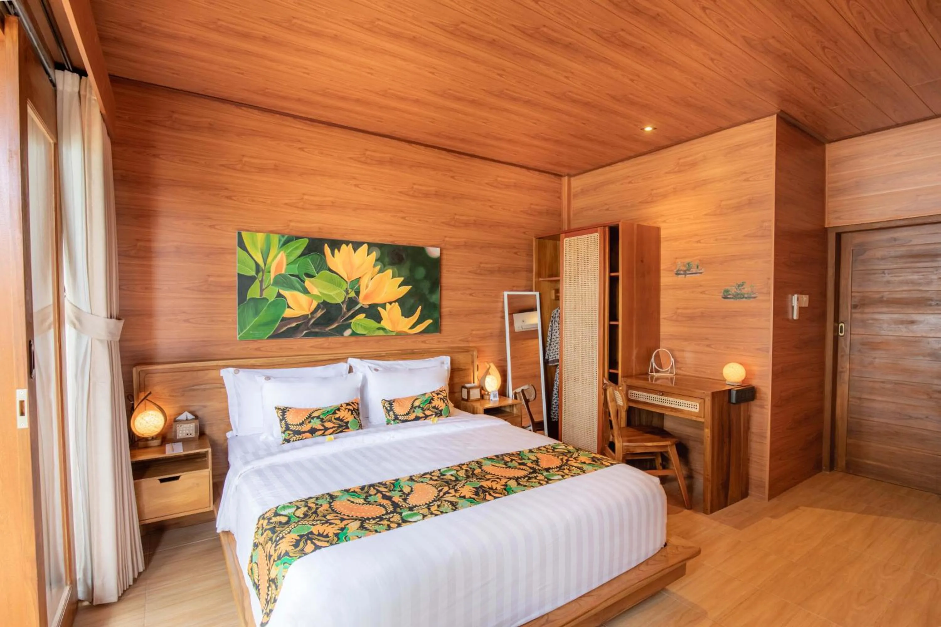 Bed in Uma Nandhi Villa Ubud