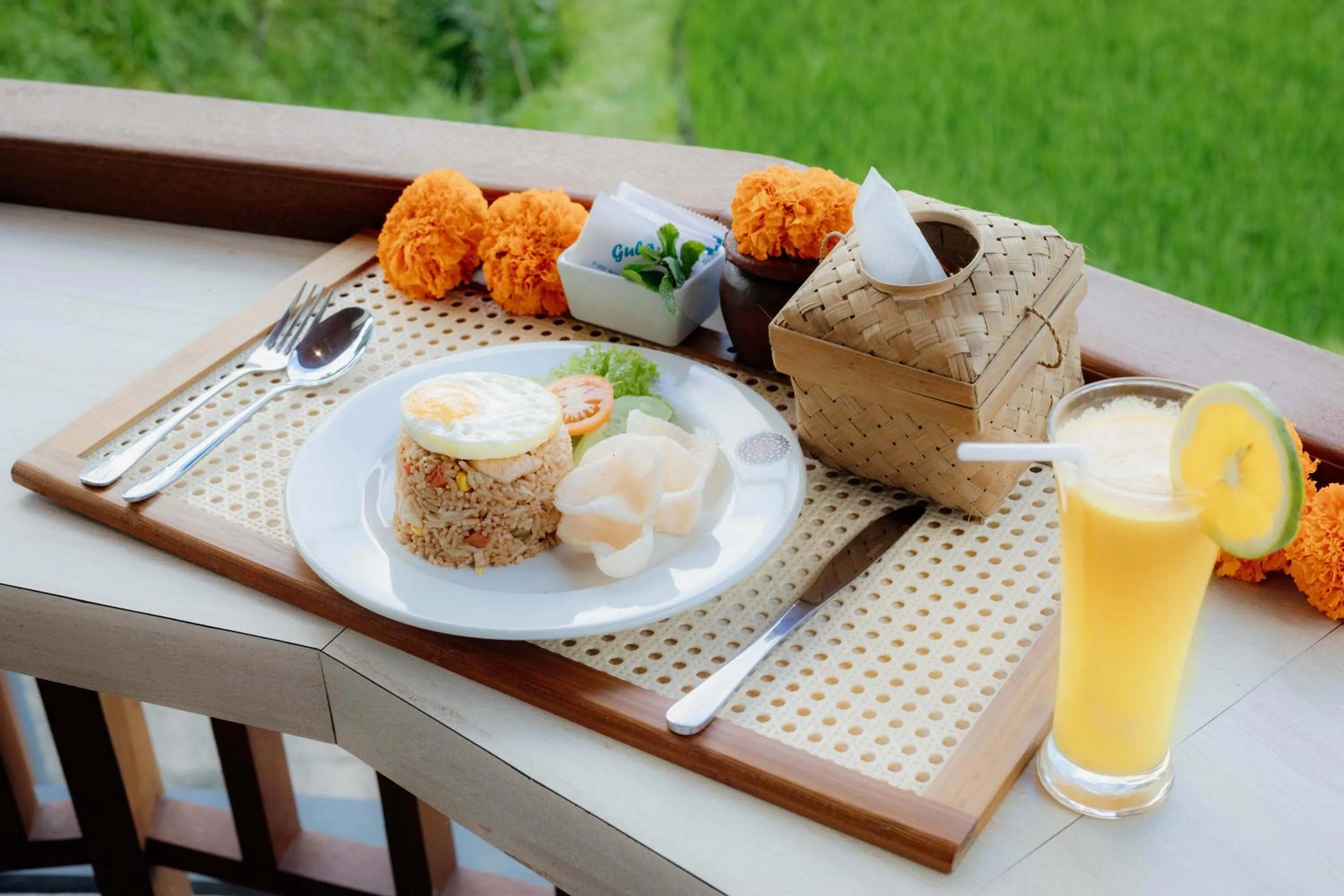 Food and drinks in Uma Nandhi Villa Ubud