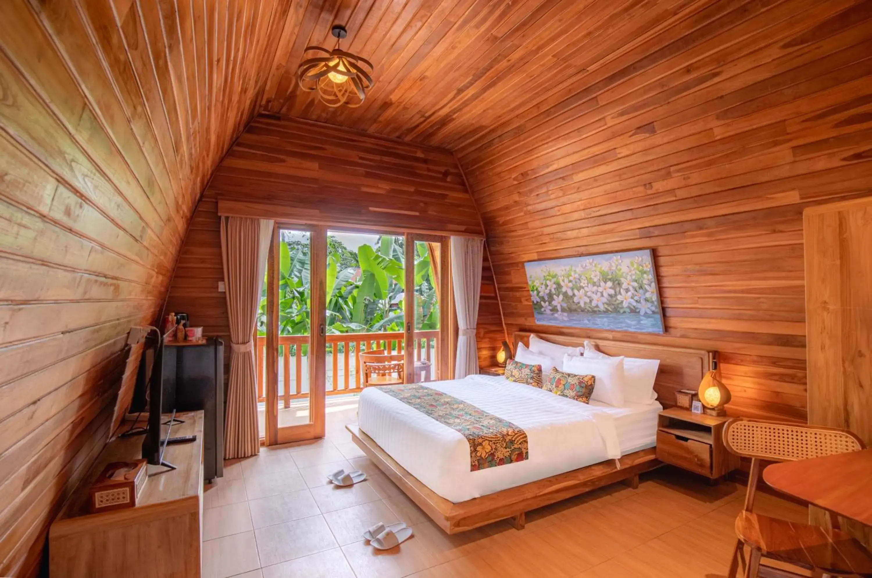 Double Room with Balcony in Uma Nandhi Villa Ubud Double Room with Balcony in Uma Nandhi Villa Ubud