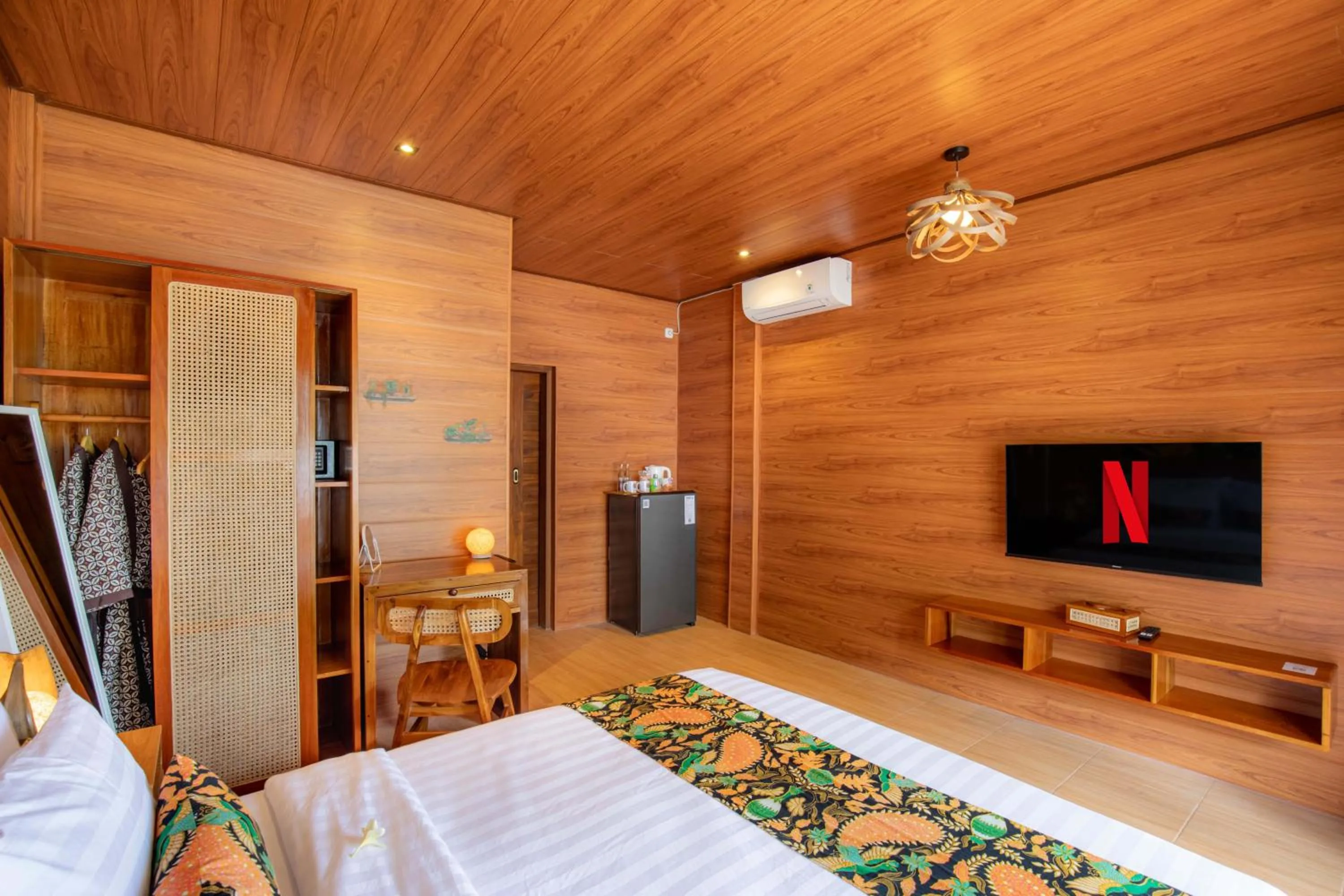 Bed in Uma Nandhi Villa Ubud