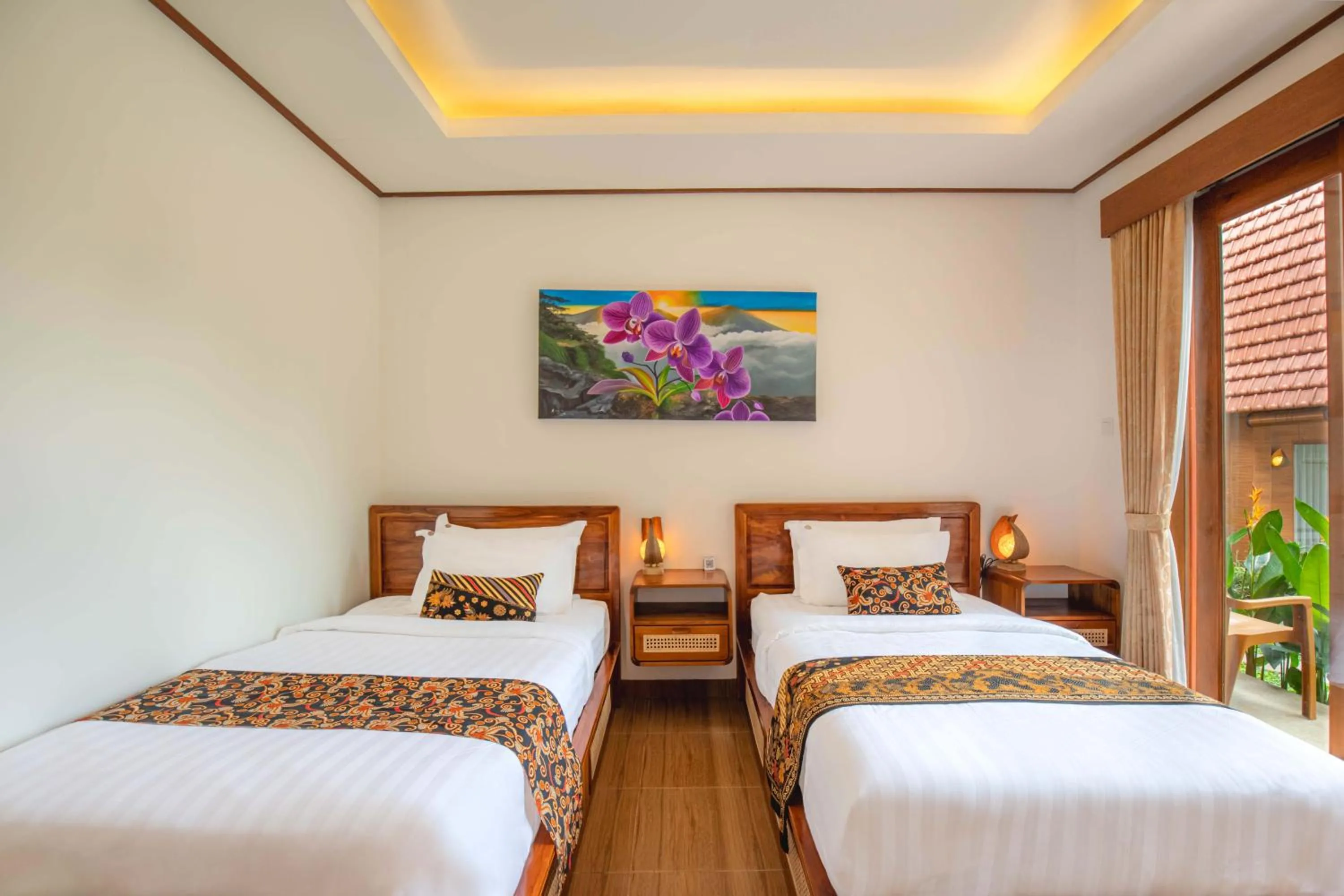Bed in Uma Nandhi Villa Ubud