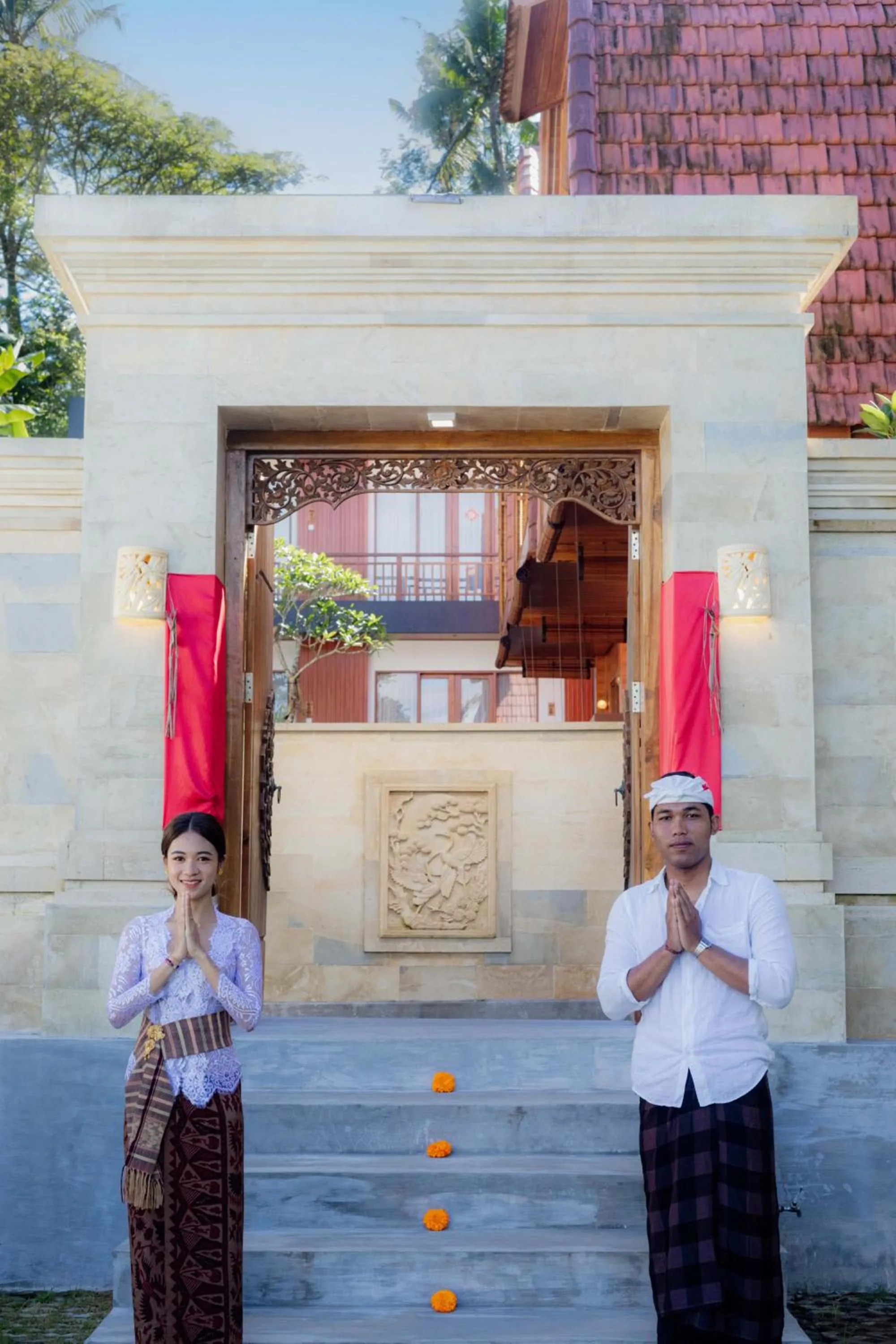 Facade/entrance in Uma Nandhi Villa Ubud