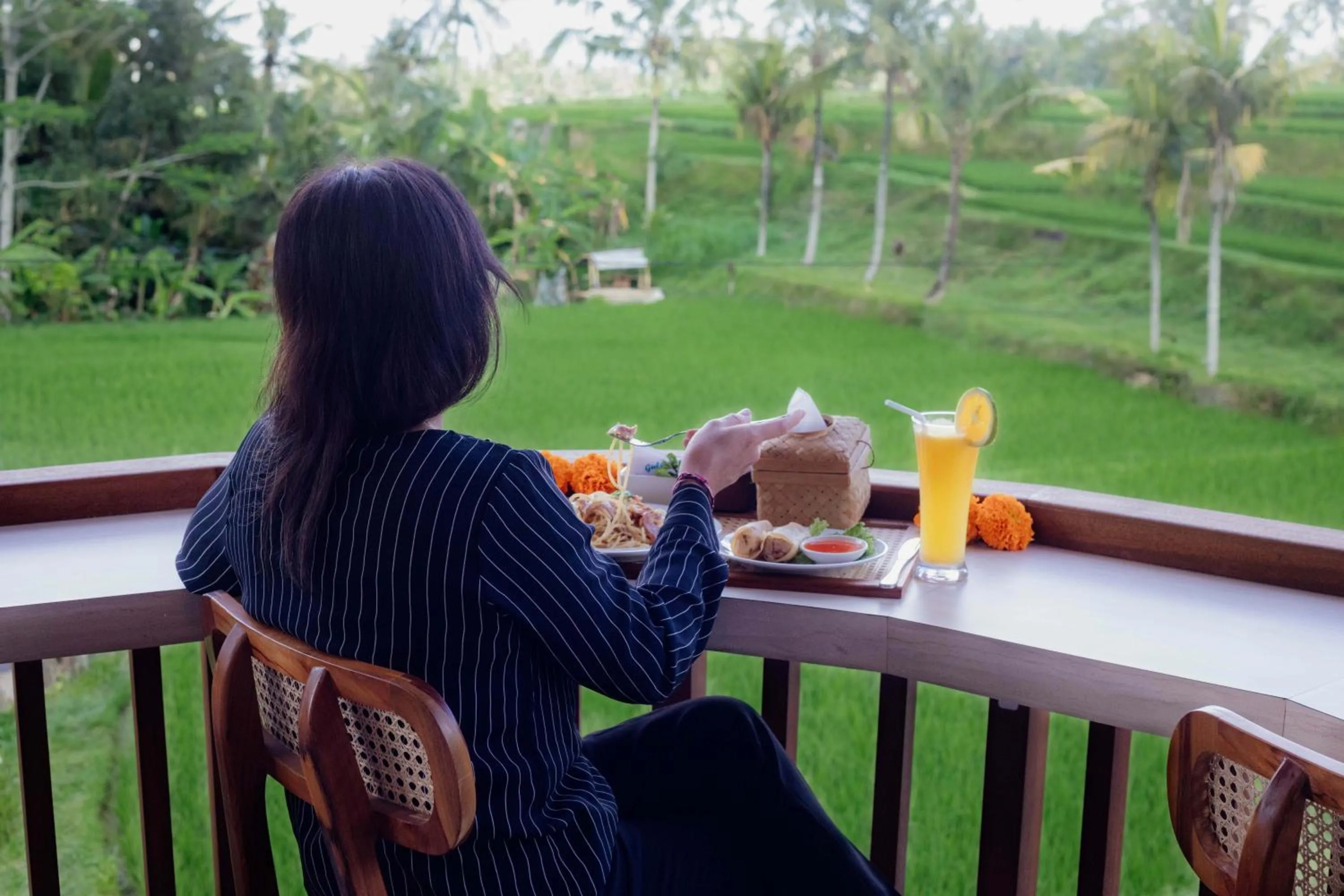 Dining area in Uma Nandhi Villa Ubud