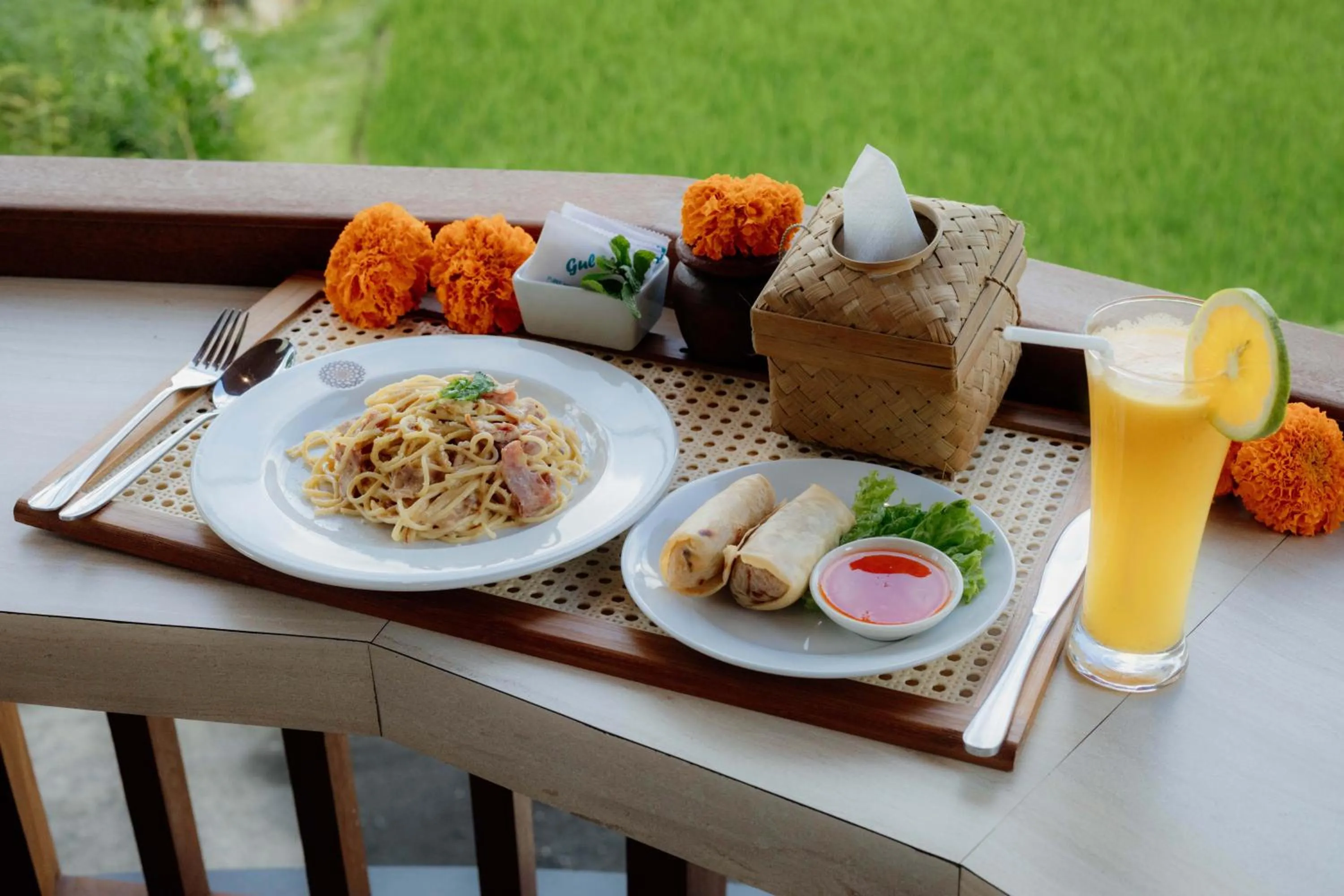 Food and drinks in Uma Nandhi Villa Ubud
