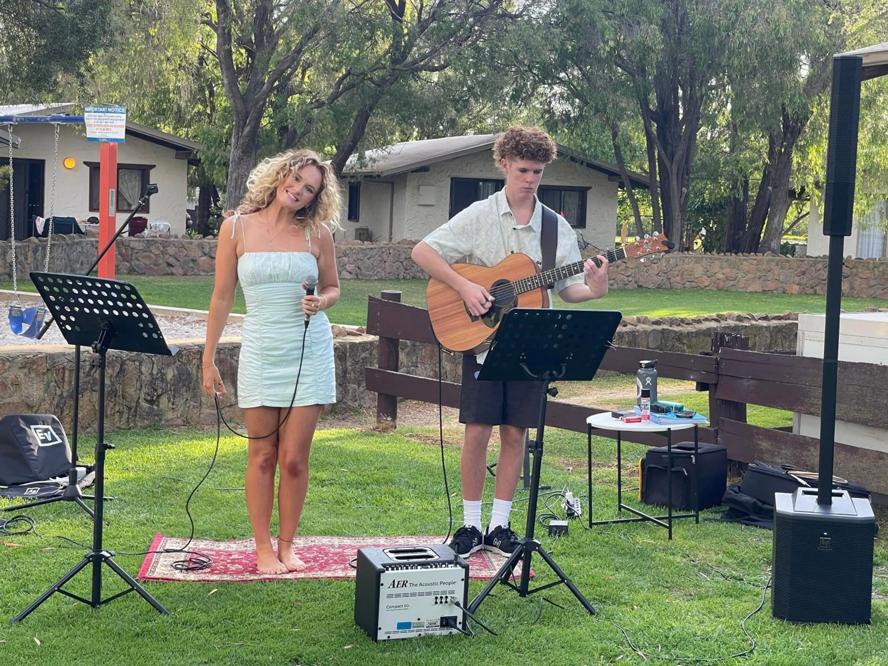 Evening entertainment in Sandy Bay Holiday Park