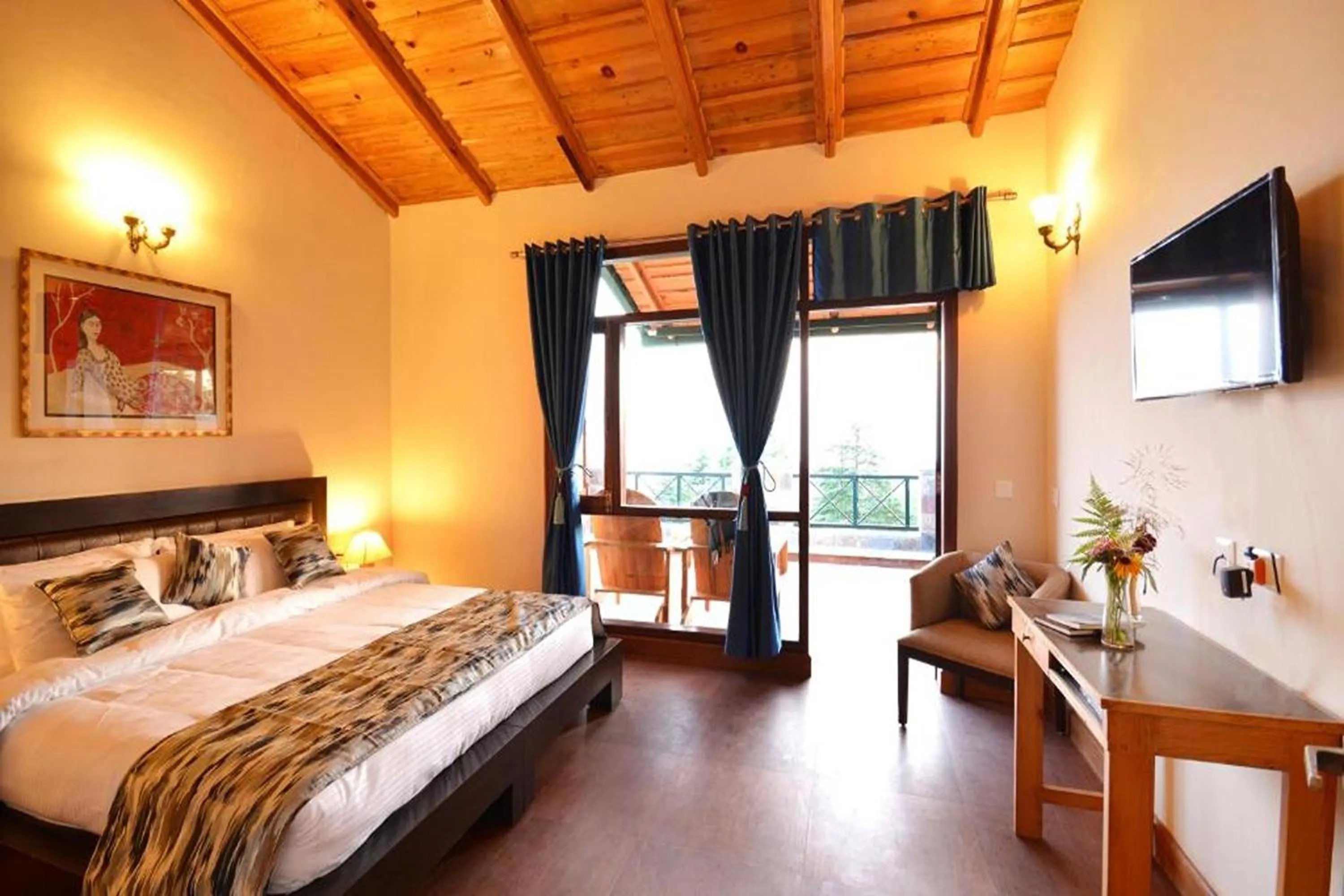 Bed in Anant Rasa Resort - Ranikhet