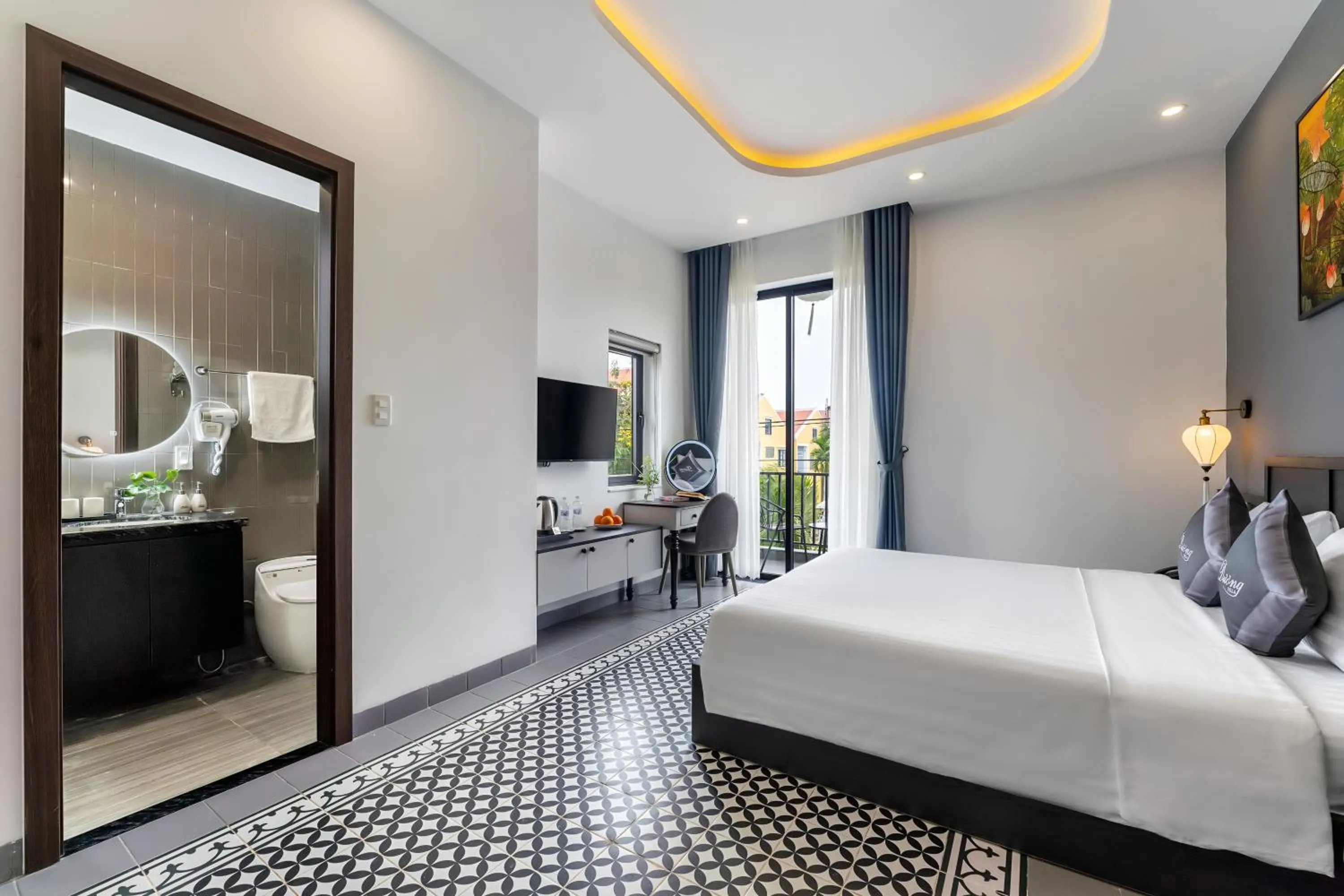 Bed in Dương Villa