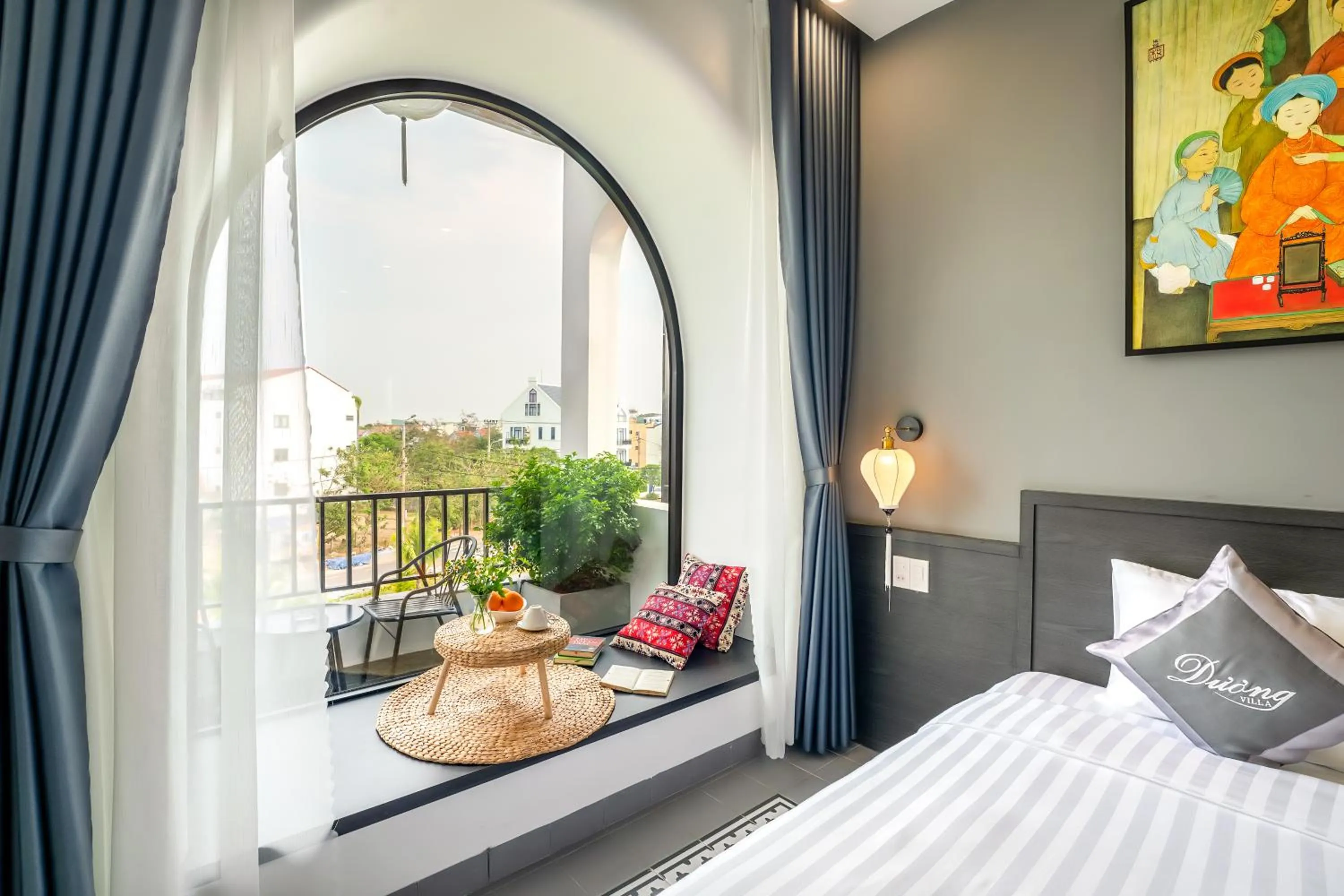 View (from property/room), Bed in Dương Villa