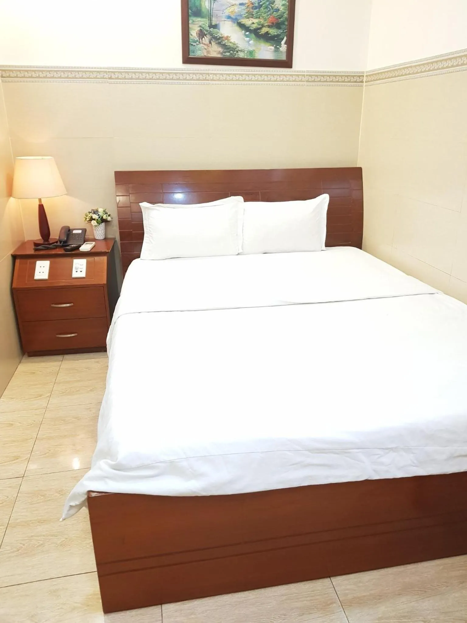 Bed in Thanh An Hotel