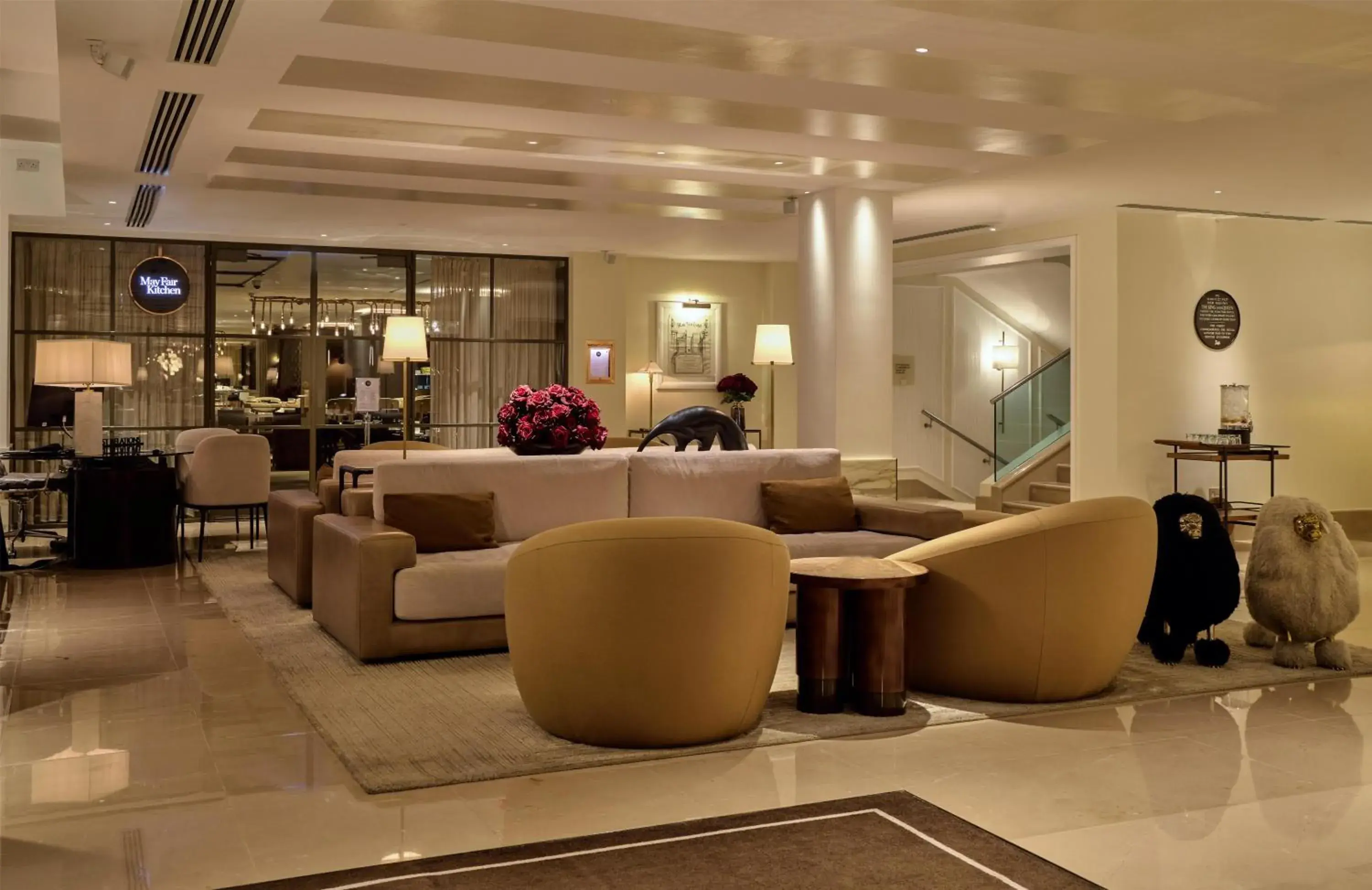 Lobby or reception in The May Fair, A Radisson Collection Hotel, Mayfair London Lobby or reception in The May Fair, A Radisson Collection Hotel, Mayfair London