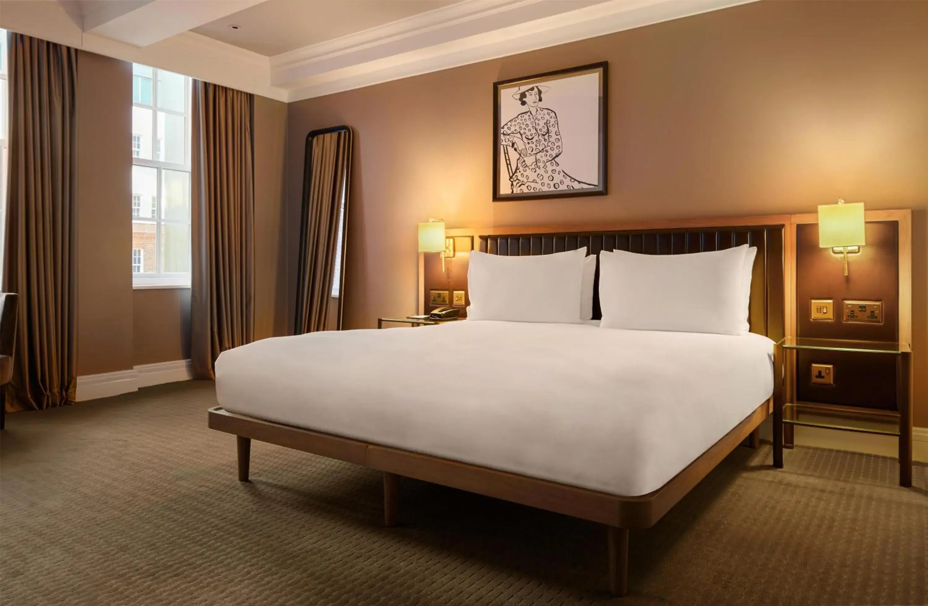 Bedroom, Bed in The May Fair, A Radisson Collection Hotel, Mayfair London Bedroom, Bed in The May Fair, A Radisson Collection Hotel, Mayfair London