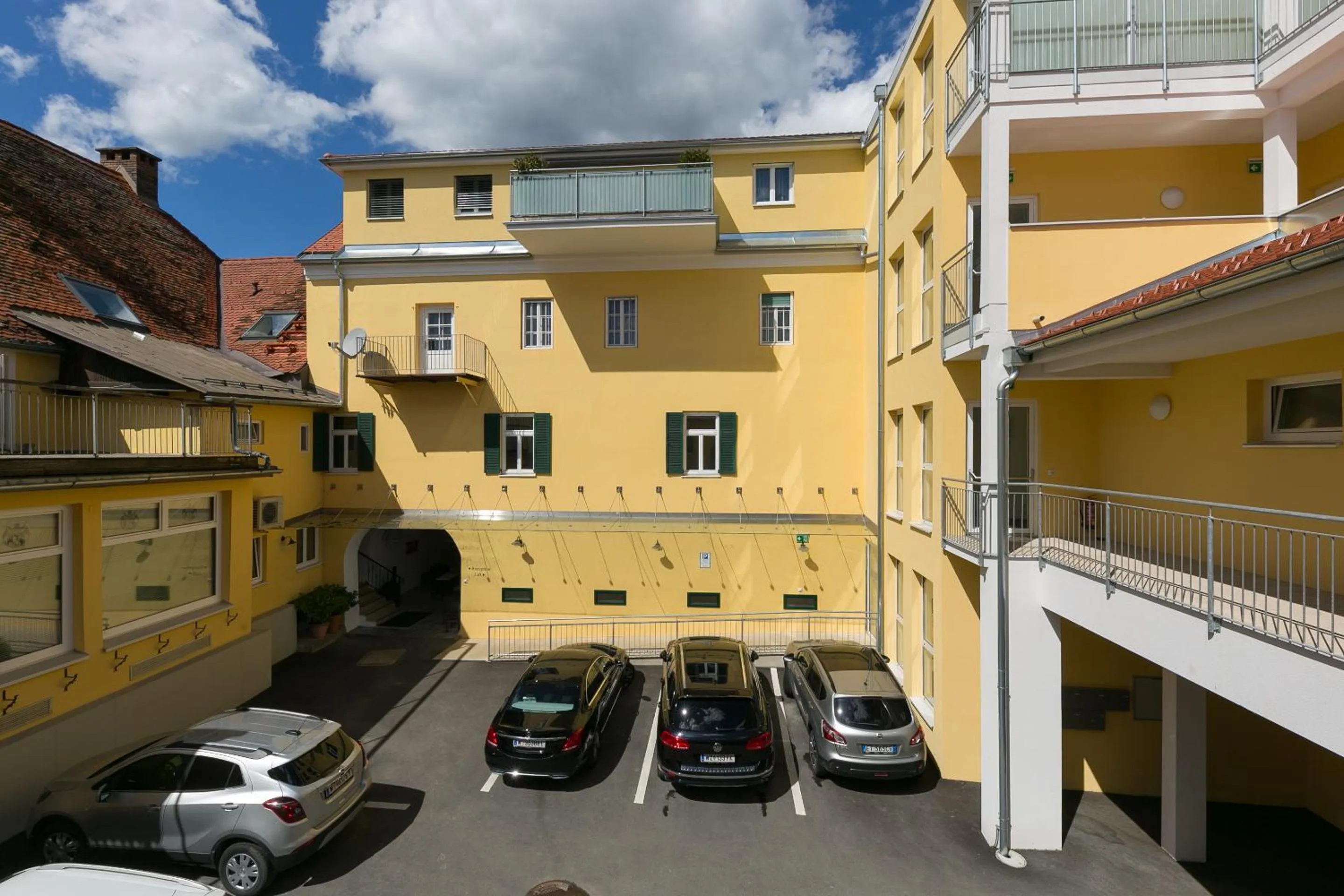 Patio in Stadthotel zur goldenen Krone