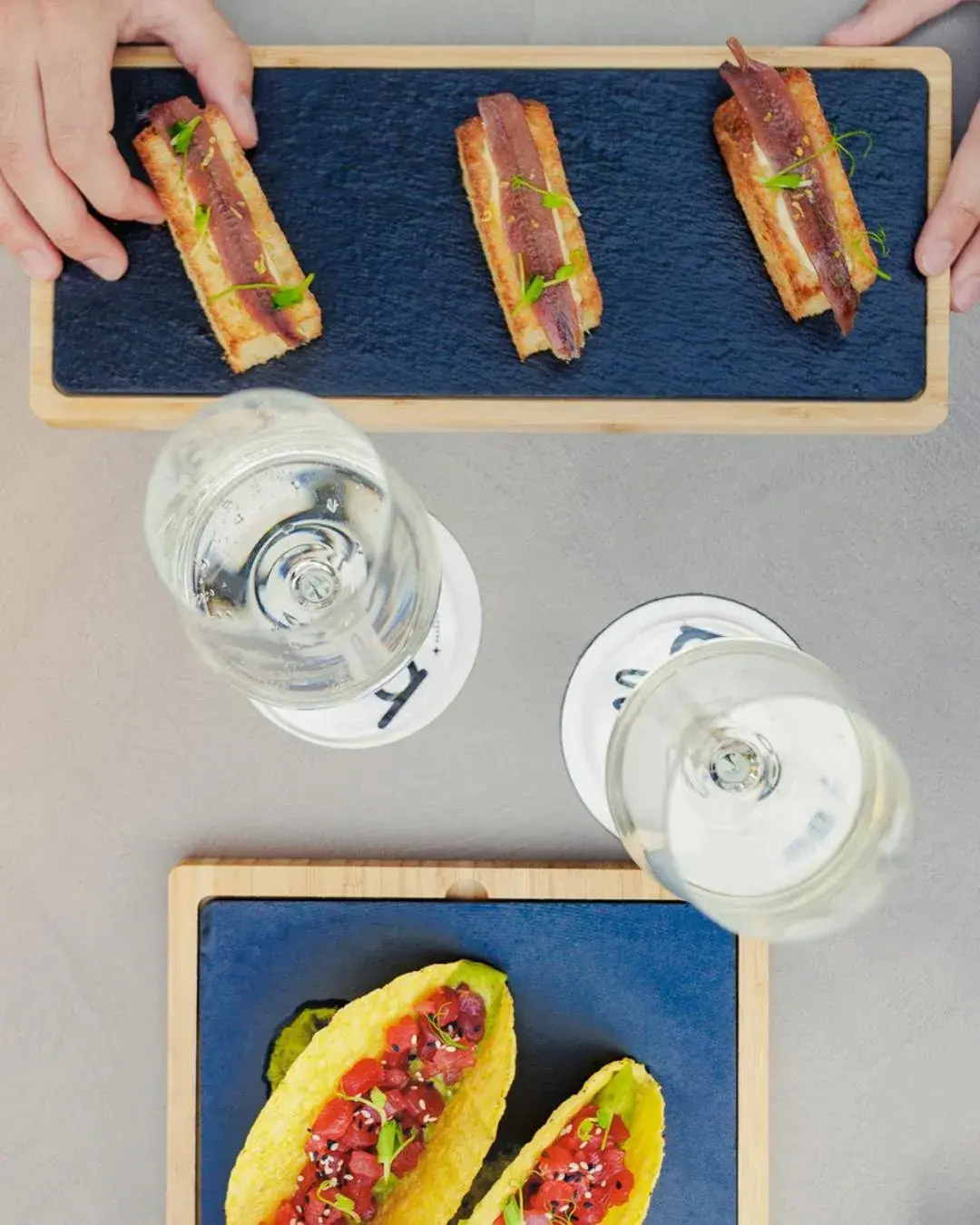 Food close-up in Hotel Aria Food close-up in Hotel Aria