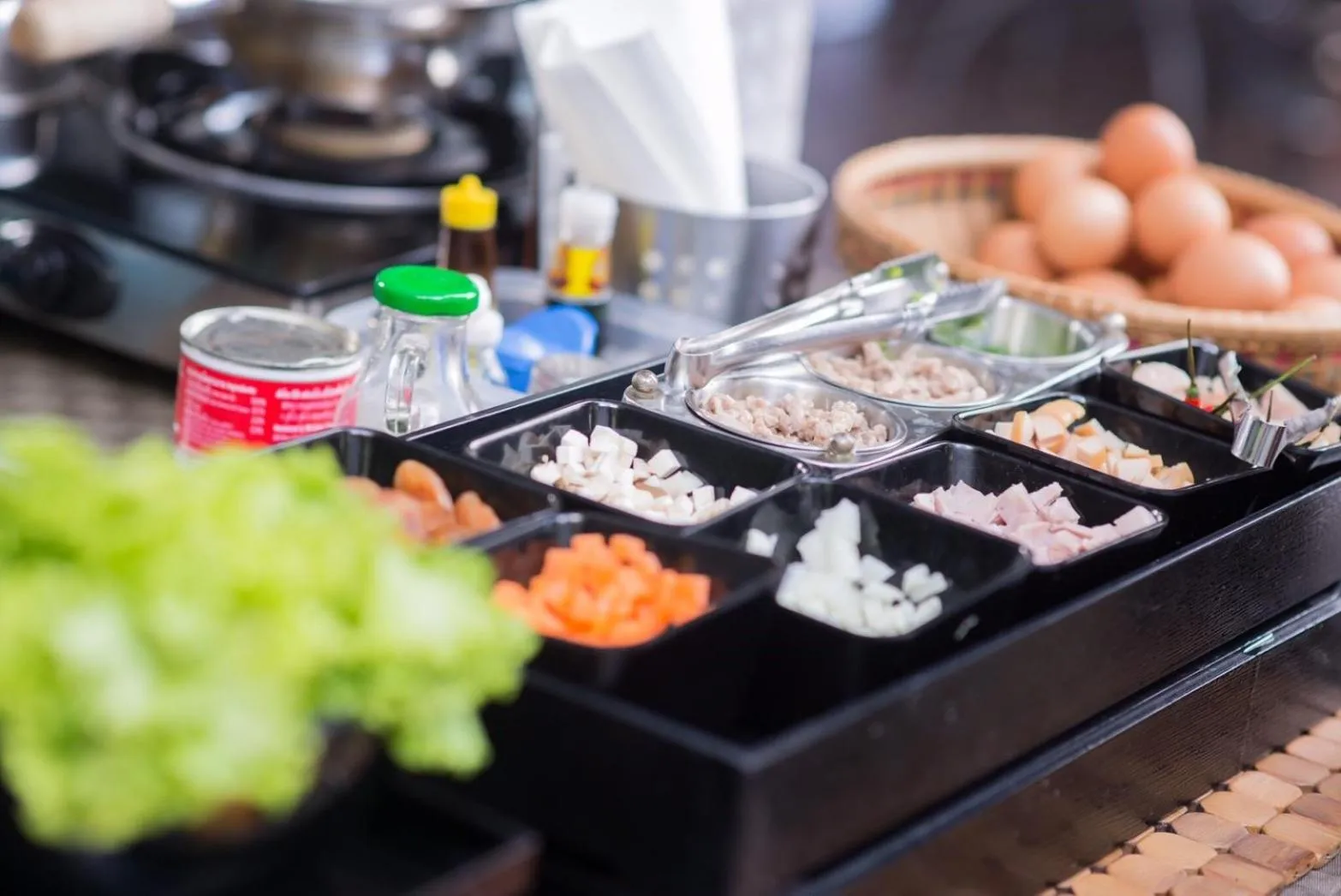 Buffet breakfast in Romyen Garden Place