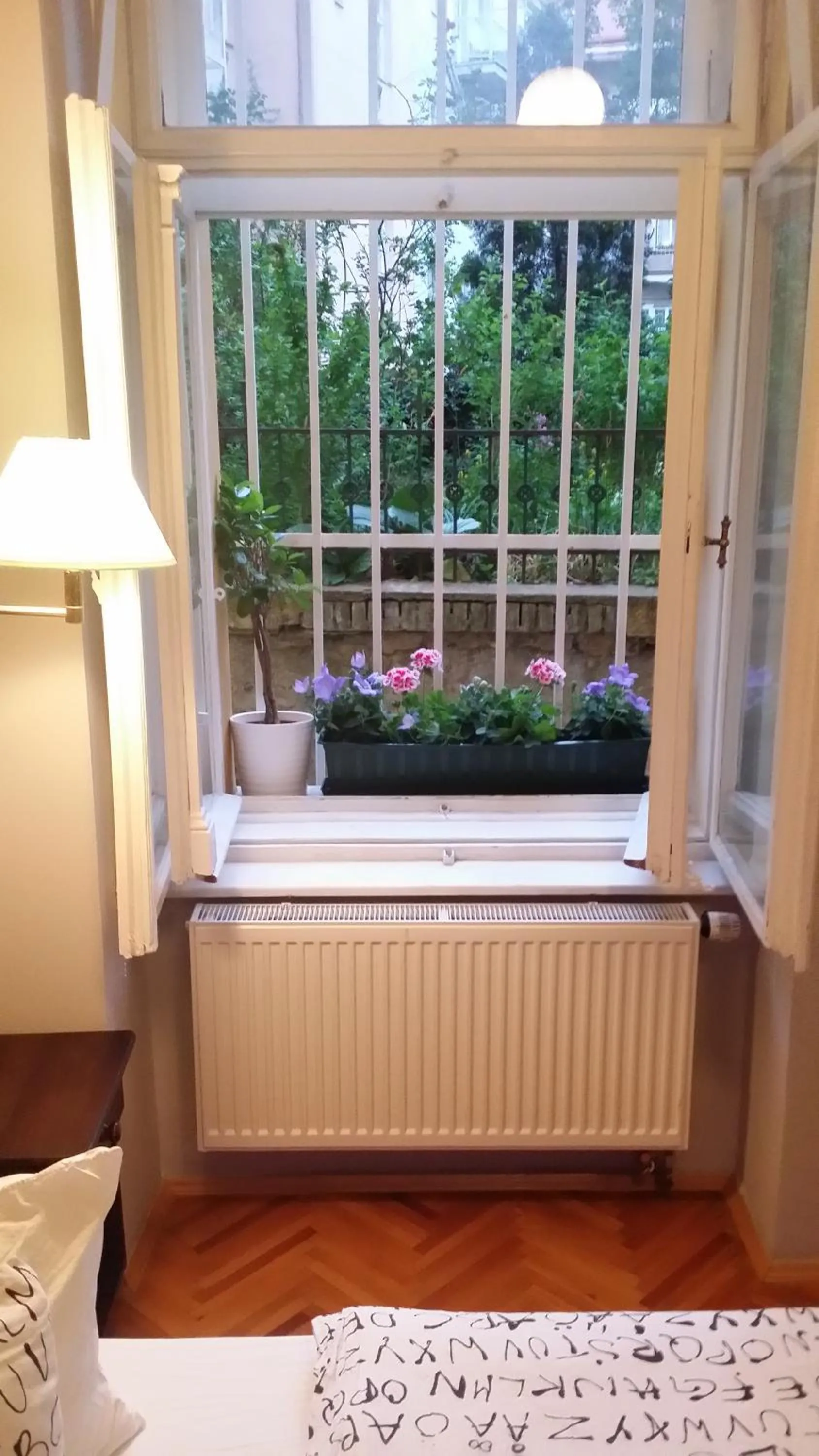 Garden view in Central Station Studios